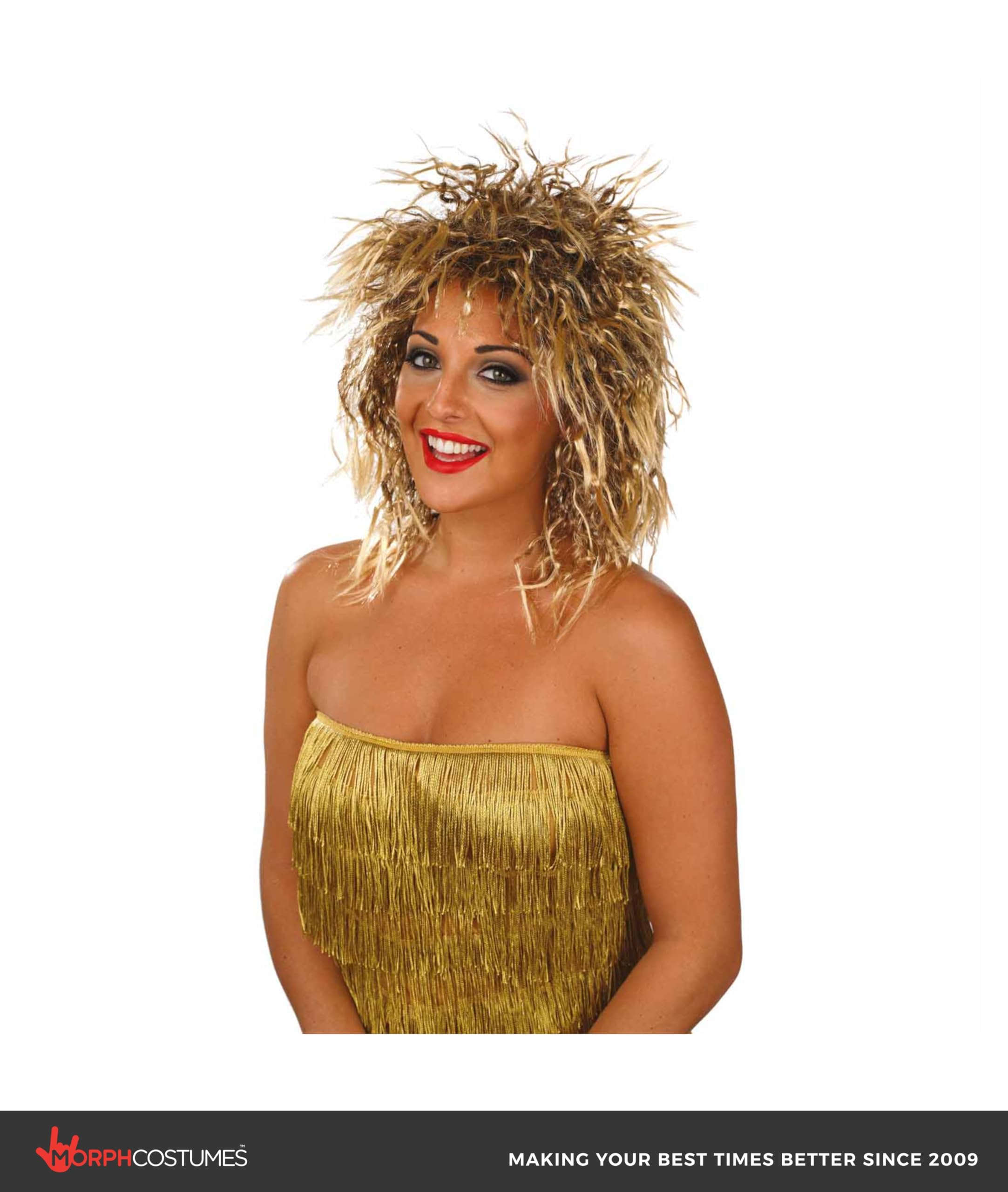 Fun Shack Women's Rock Chick Wig Adult Costume, Rock Chick Wig, One Size - Image 3