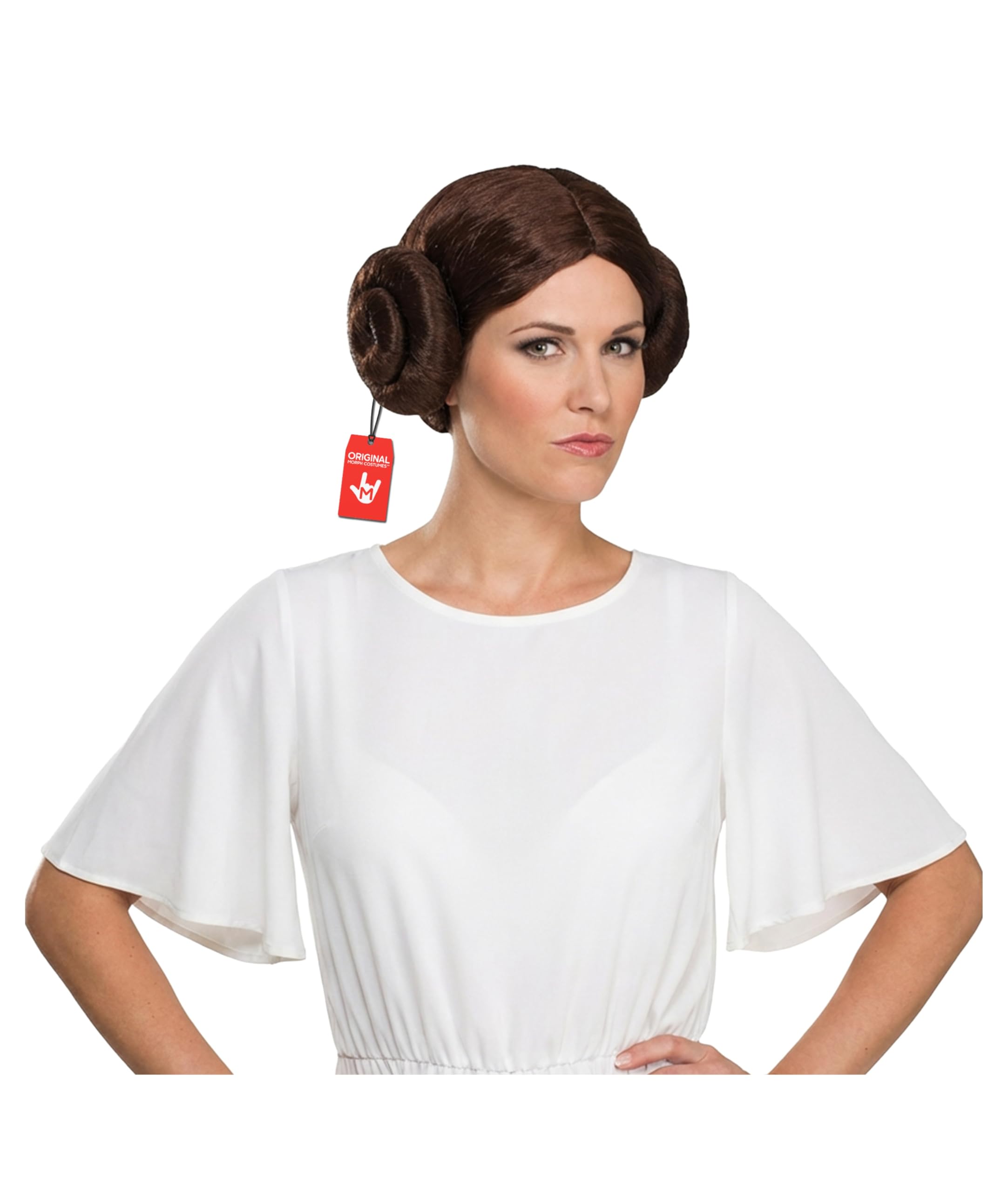 fun shack Women's Space Buns Wig, Star Princess Wig for Adults, Halloween Costumes for Women, Space Princess Cosplay