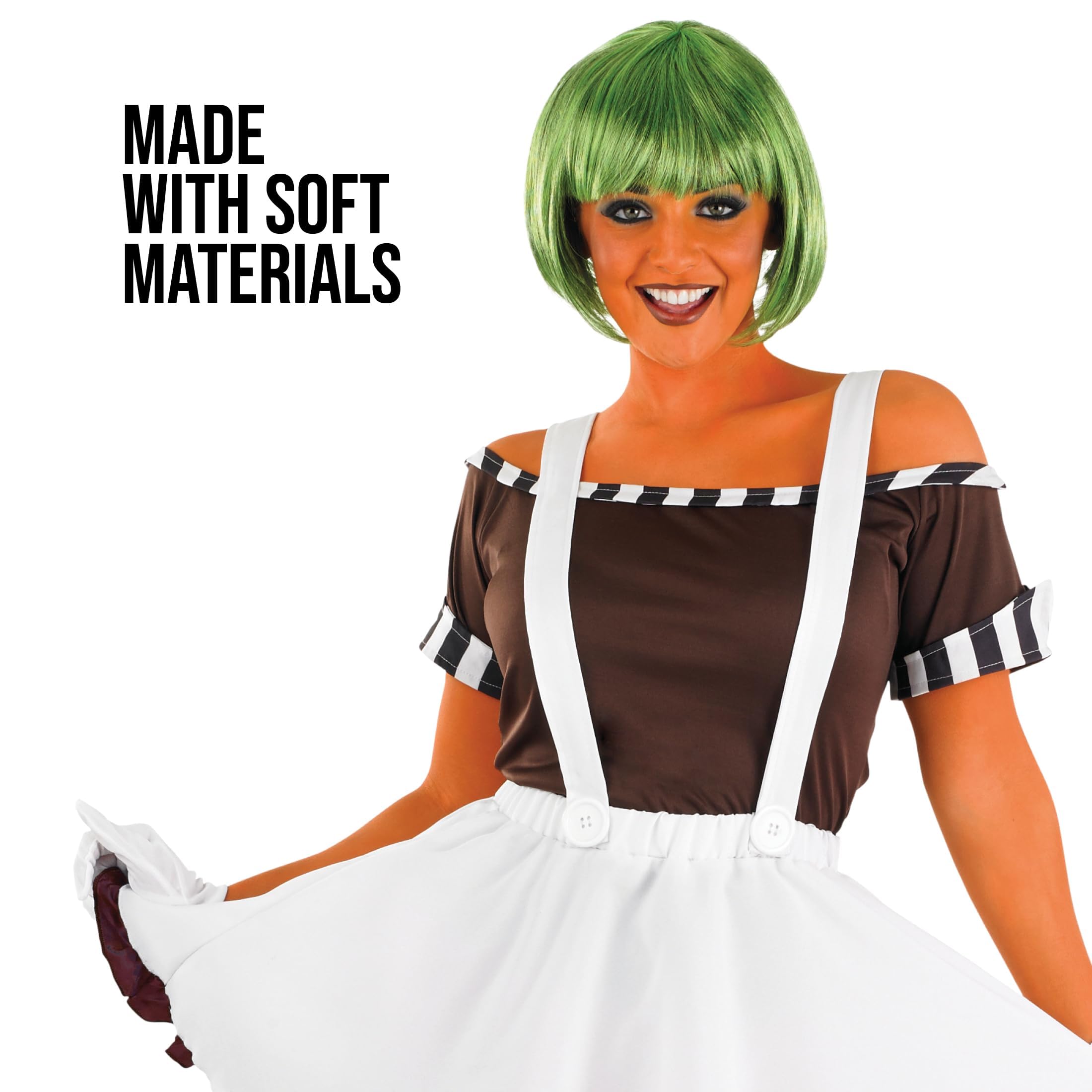 fun shack Womens Chocolate Factory Costume, Book Character Costumes for Adults, Womens Halloween Costumes - Image 4