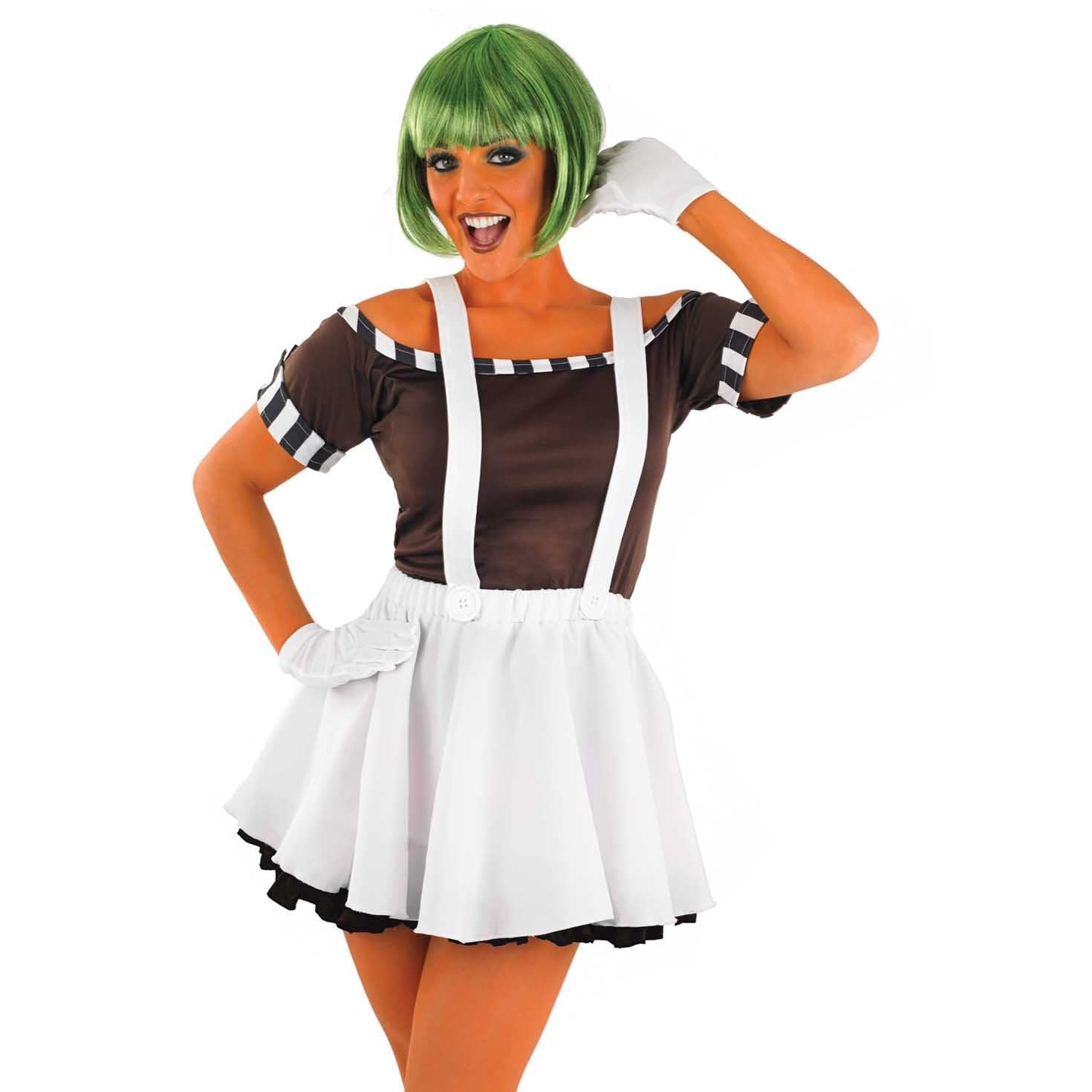 fun shack Womens Chocolate Factory Costume, Book Character Costumes for Adults, Womens Halloween Costumes - Image 5