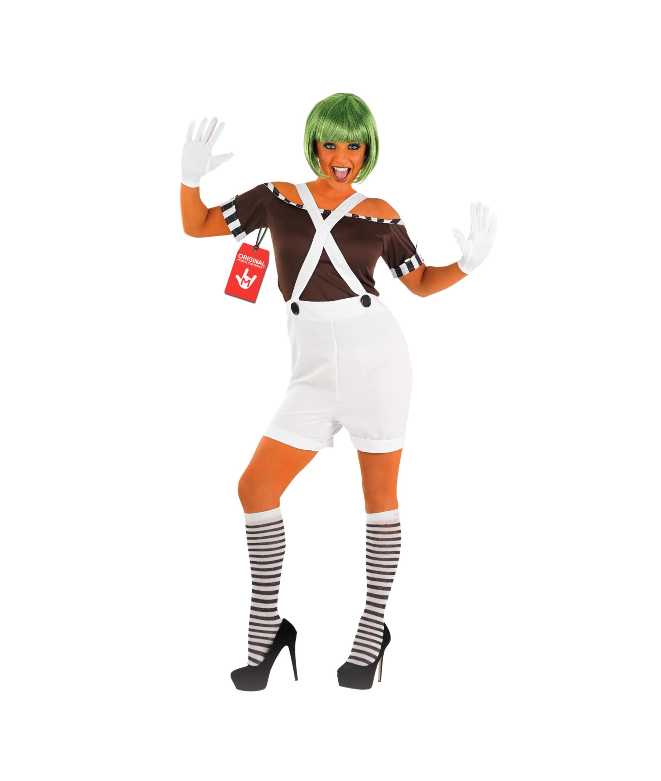 fun shack Womens Chocolate Factory Costume, Chocolate Costume Adult, Book Character Halloween Costumes for Women