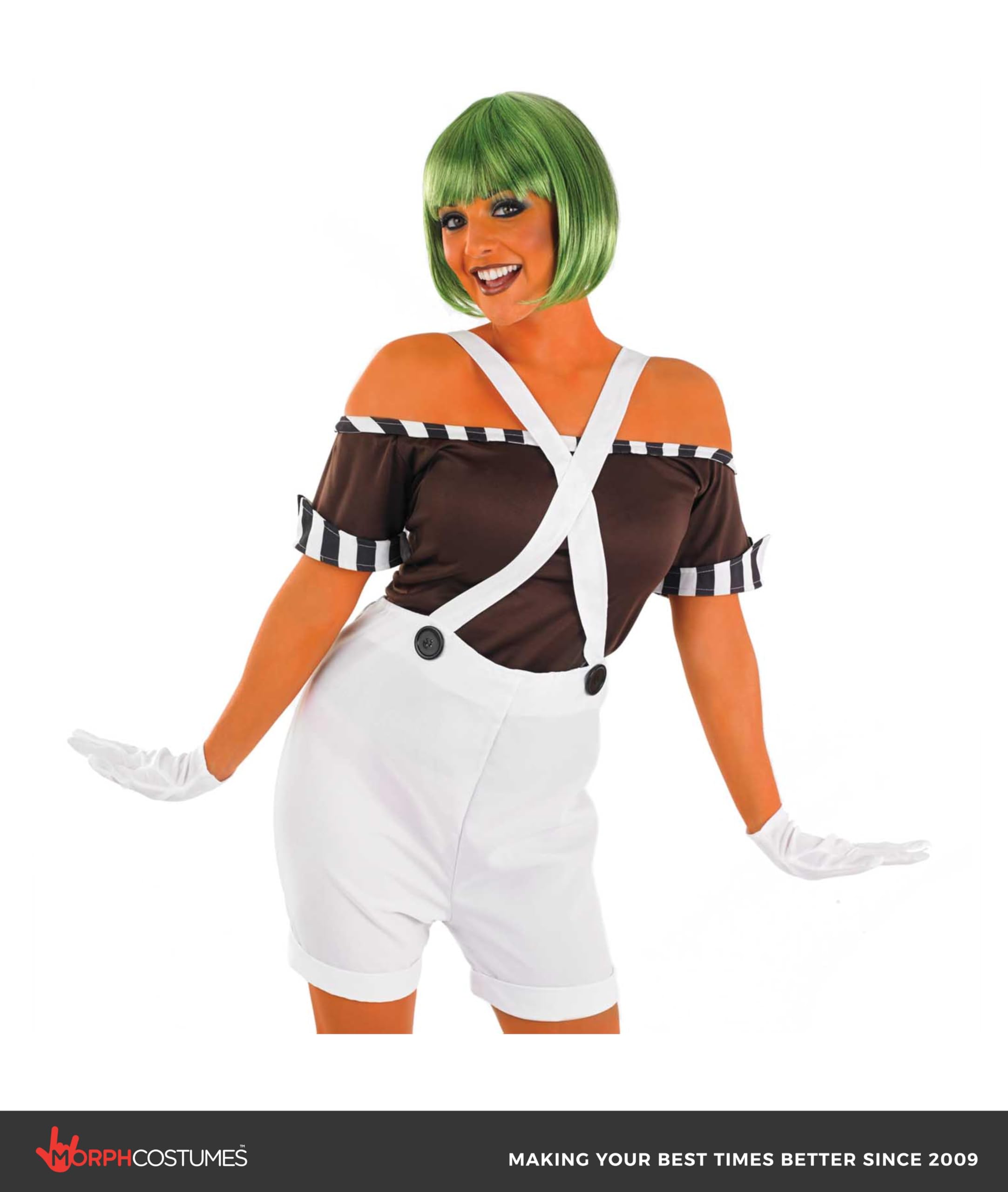 fun shack Womens Chocolate Factory Costume, Chocolate Costume Adult, Book Character Halloween Costumes for Women - Image 5