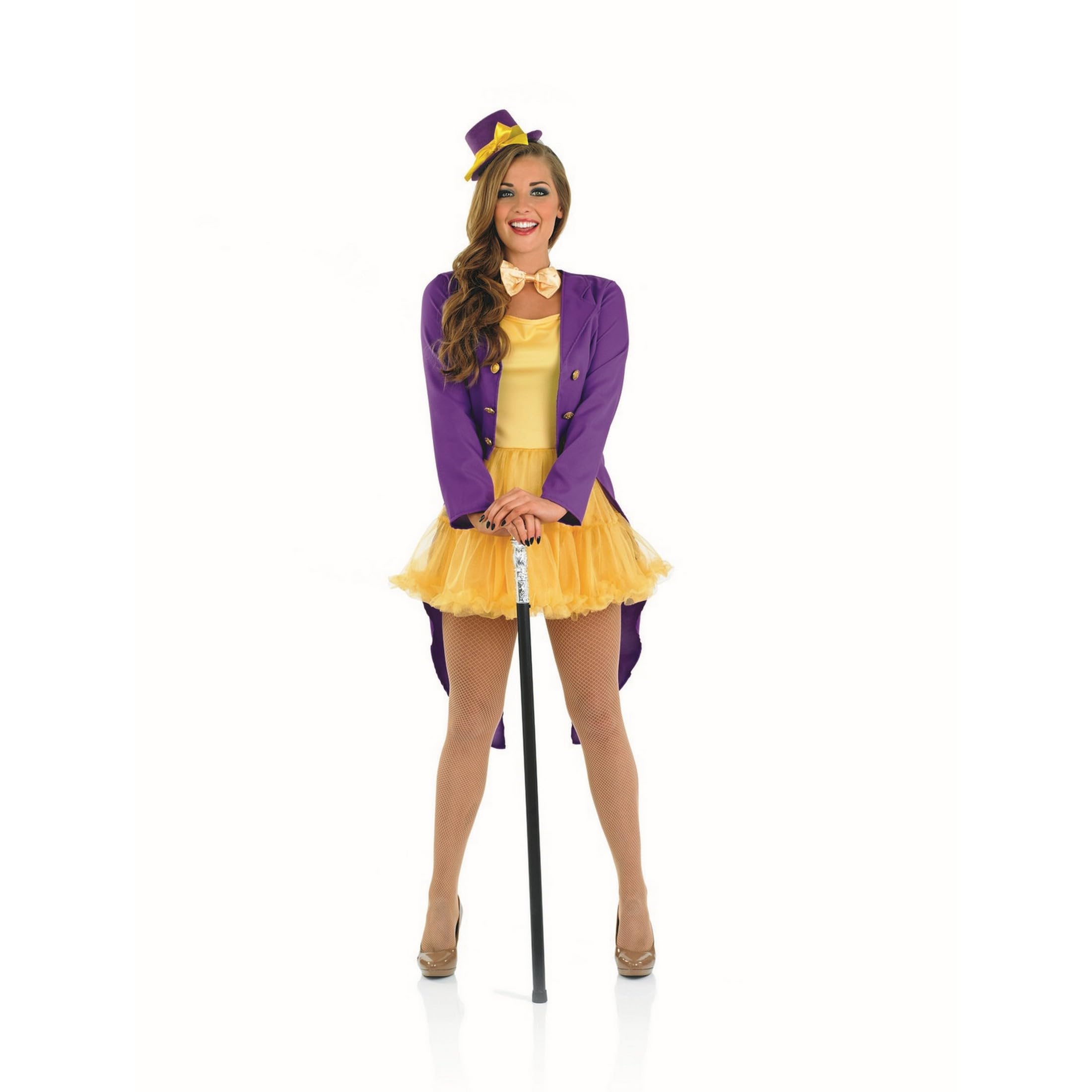 fun shack Womens Chocolate Factory Owner Costume, Halloween Teacher Womens Book Character Costumes for Adults - Image 4
