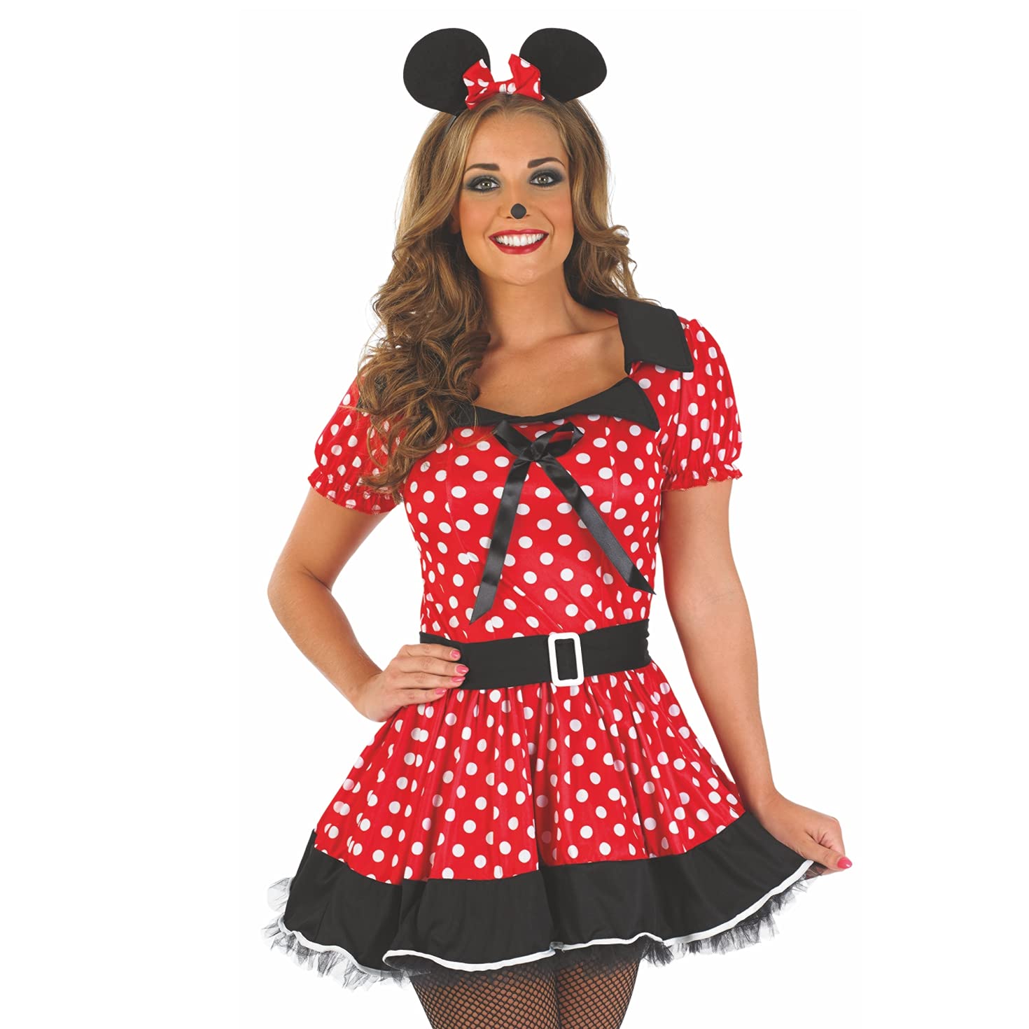 fun shack womens Womens Missy Mouse Red Dress - Image 2