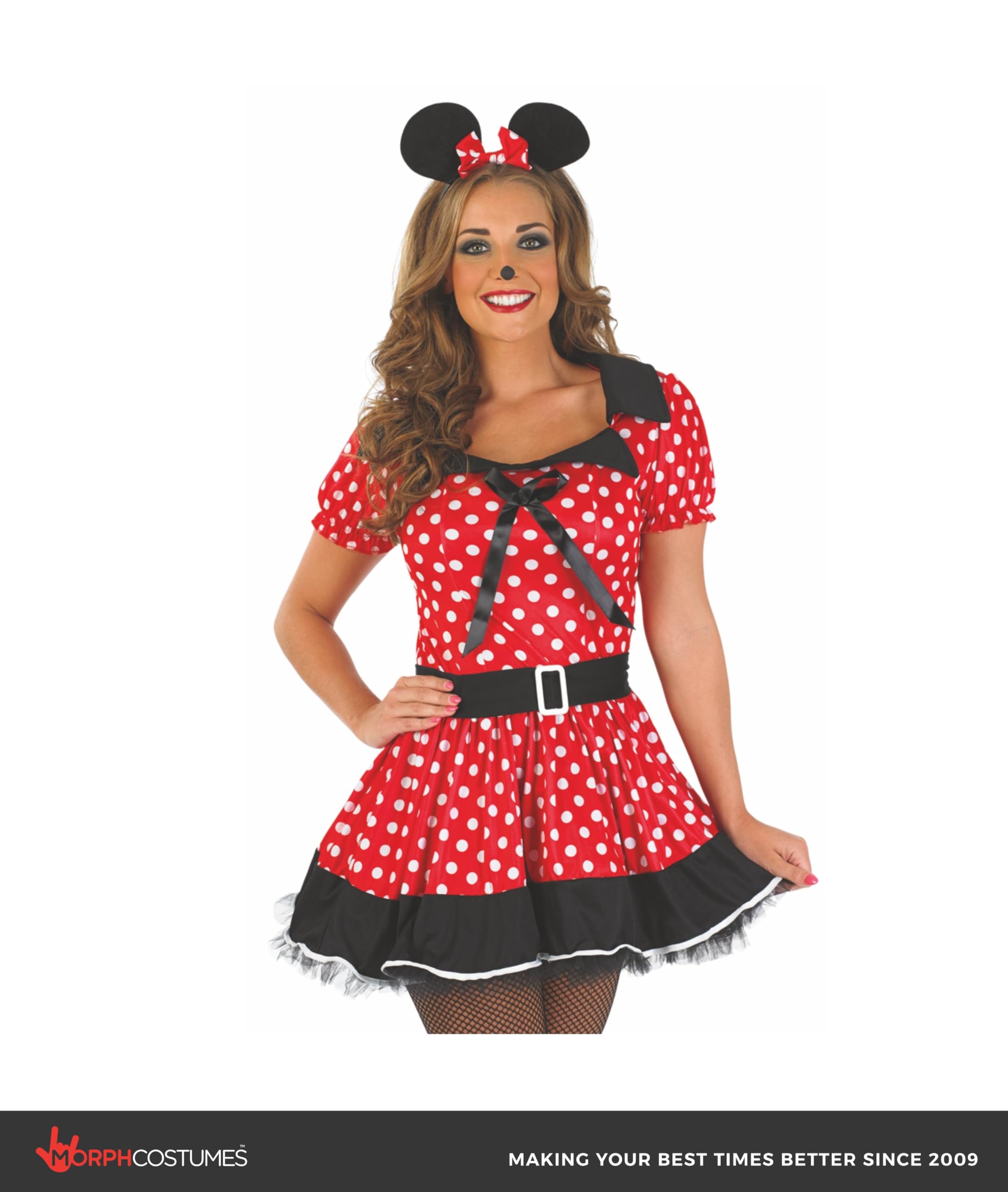 fun shack womens Womens Missy Mouse Red Dress - Image 3