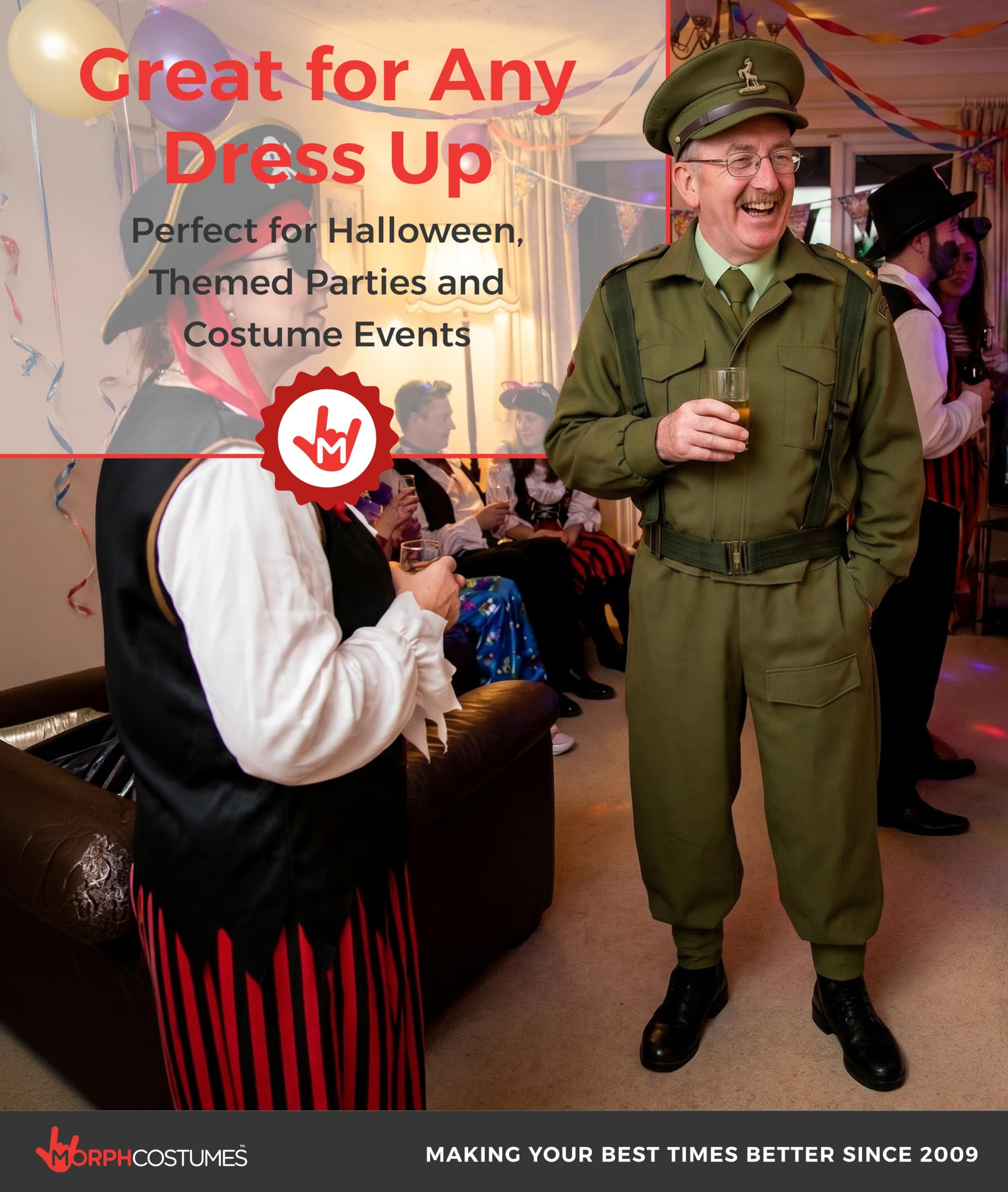 fun shack World War 2 Costumes for Men, British Soldier Costume, WW2 Soldier Costume, Army Costumes WW2 - Image 5
