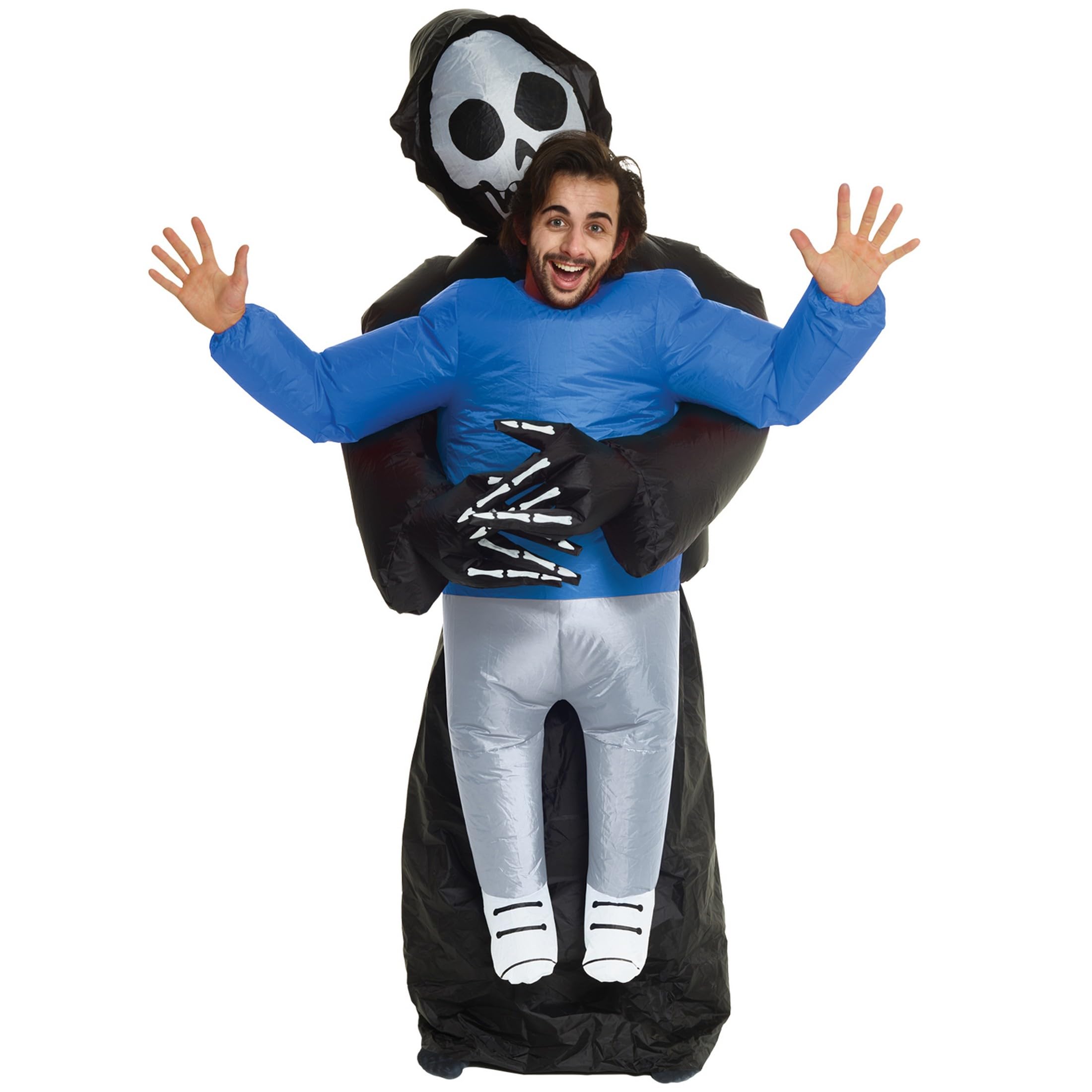 Grim Reaper Pick Me Up Inflatable Costume - Great Illusion Fancy Dress Outfit One size fits most - Image 7