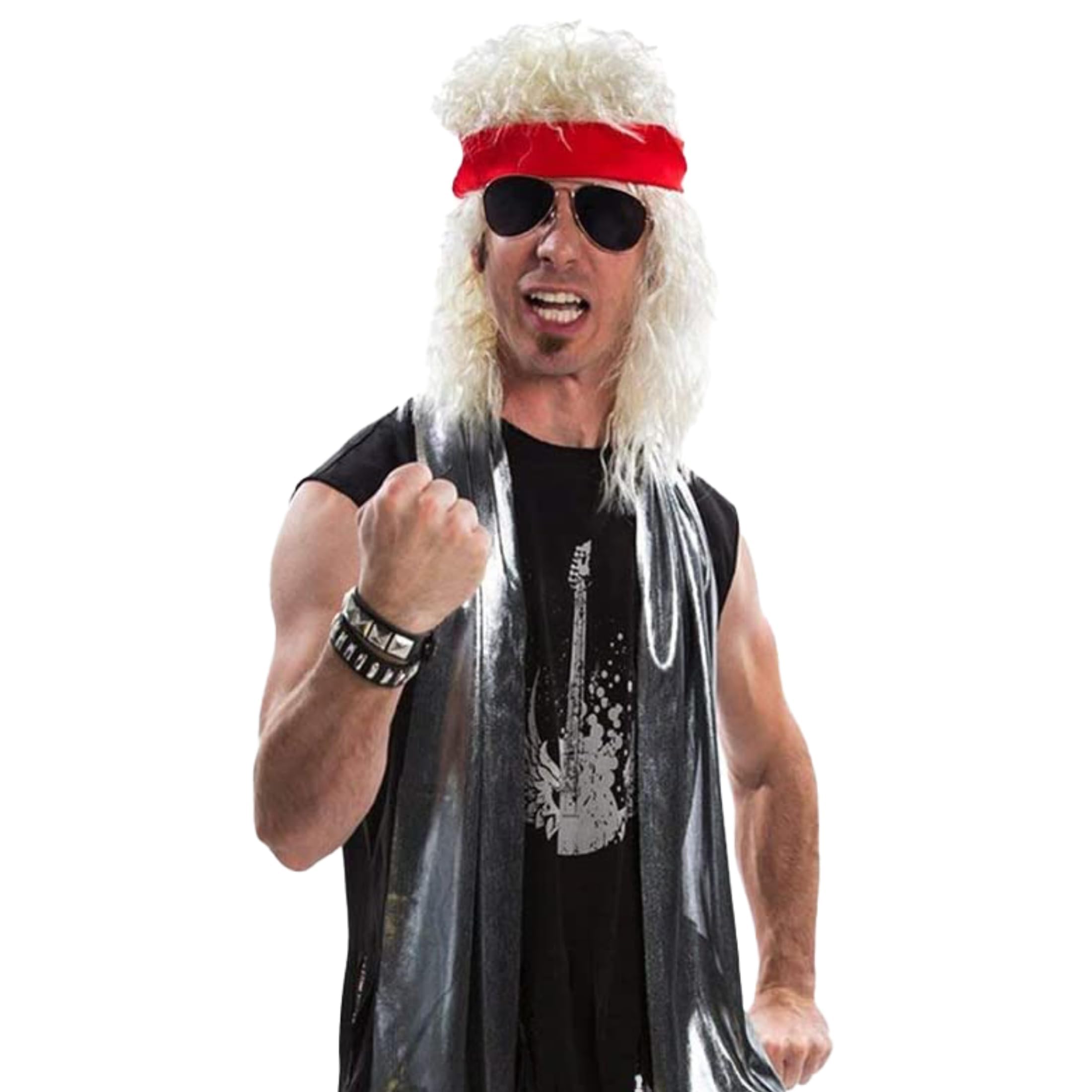 Morph 80s Rocker Costume Men, Rockstar Outfit, Rock and Roll Attire, Rock Star Costumes for Men - Image 2