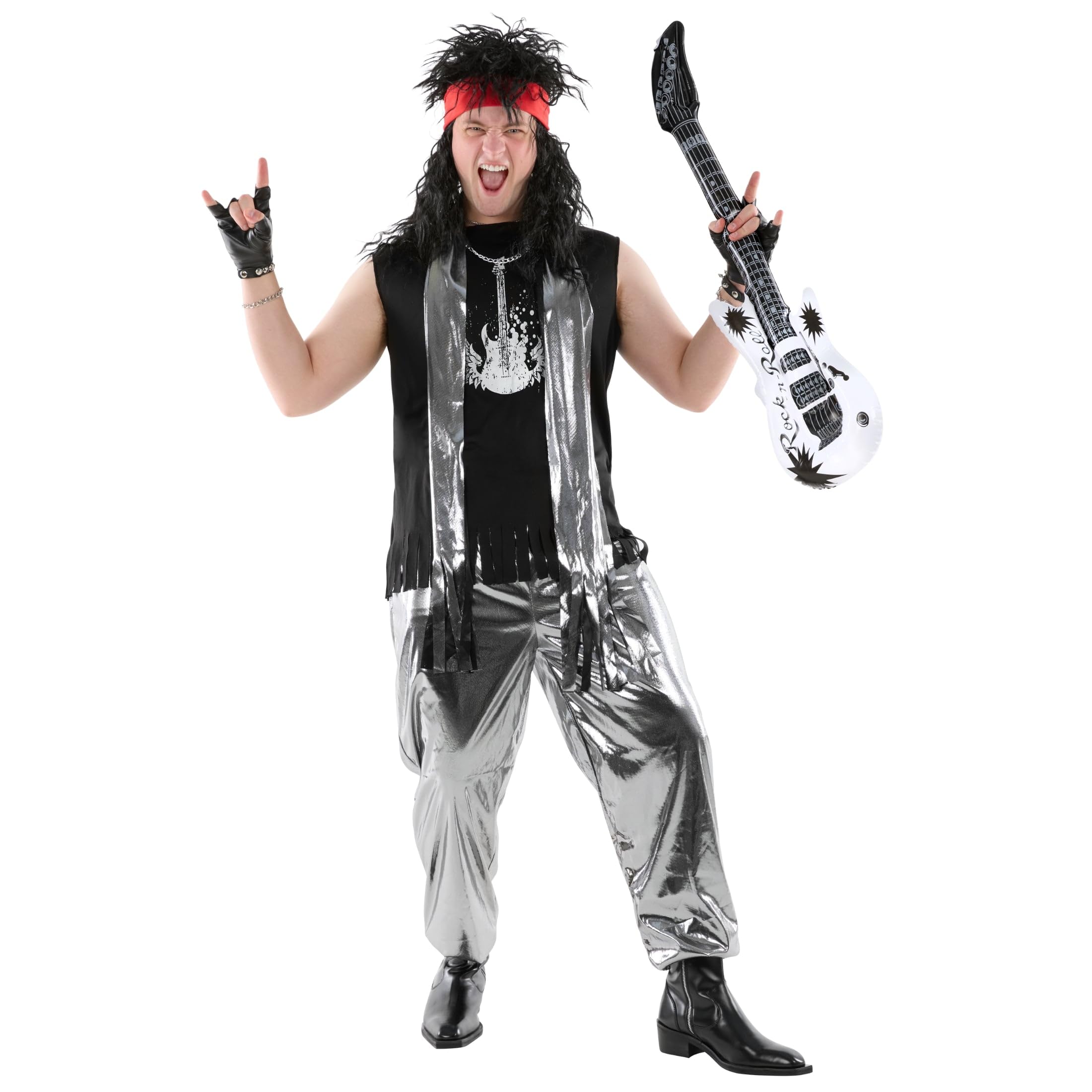 Morph 80s Rocker Costume Men, Rockstar Outfit, Rock and Roll Attire, Rock Star Costumes for Men - Image 5