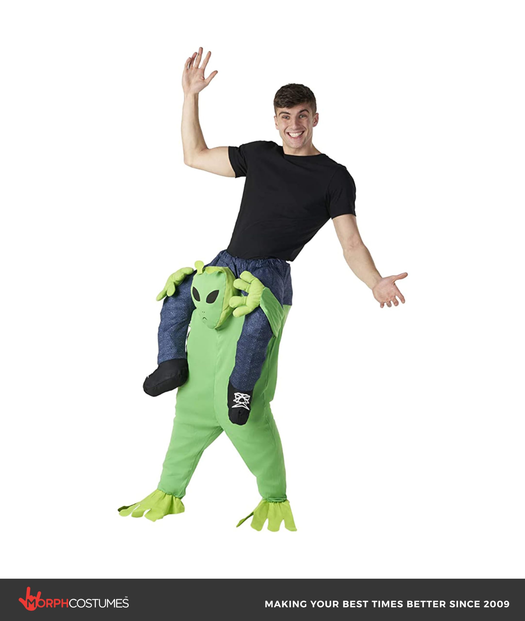 Morph Alien Piggyback Costume, Alien Costume Adult, Piggyback Adult Costume, Halloween Costumes for Men - Image 3