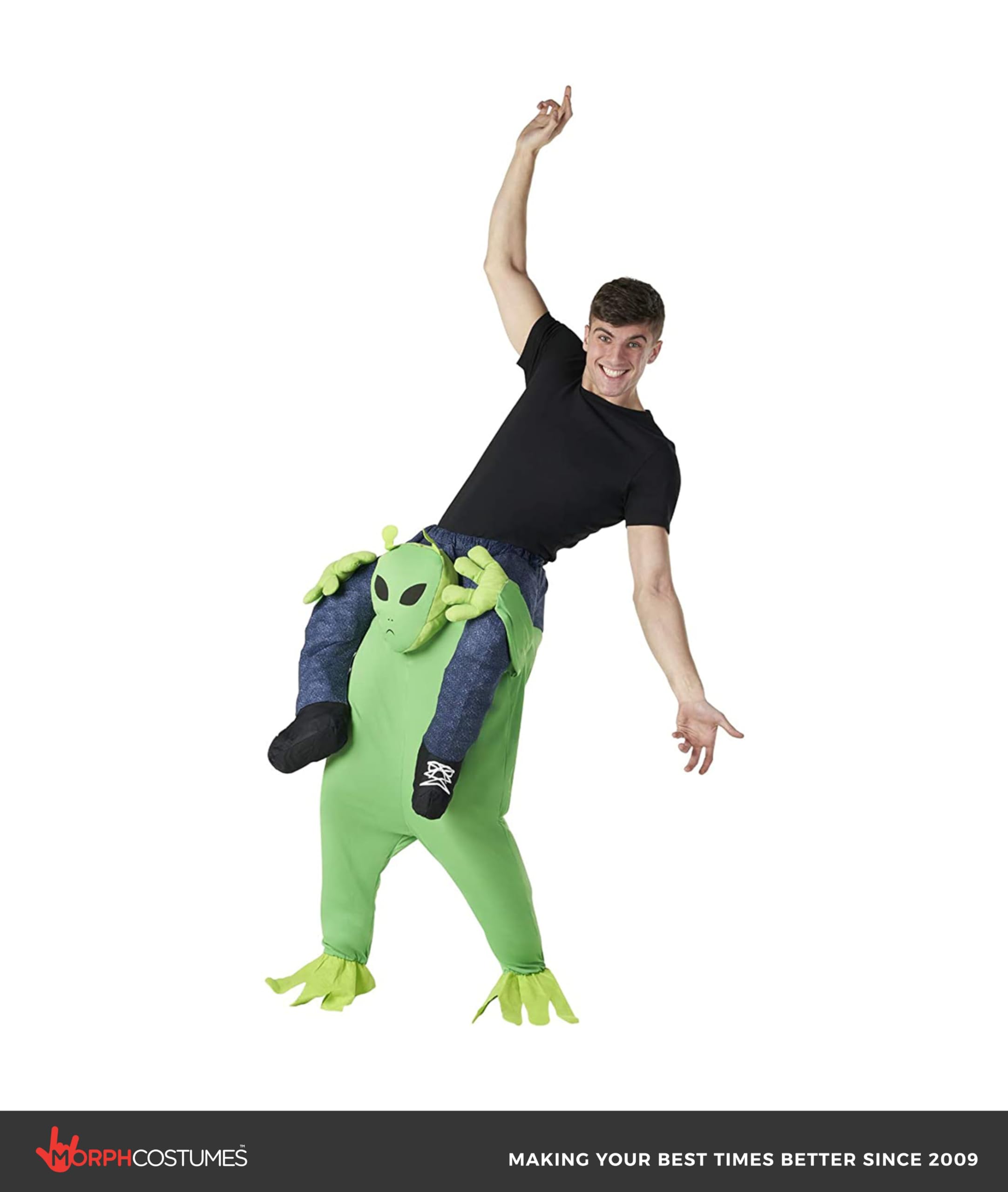 Morph Alien Piggyback Costume, Alien Costume Adult, Piggyback Adult Costume, Halloween Costumes for Men - Image 6