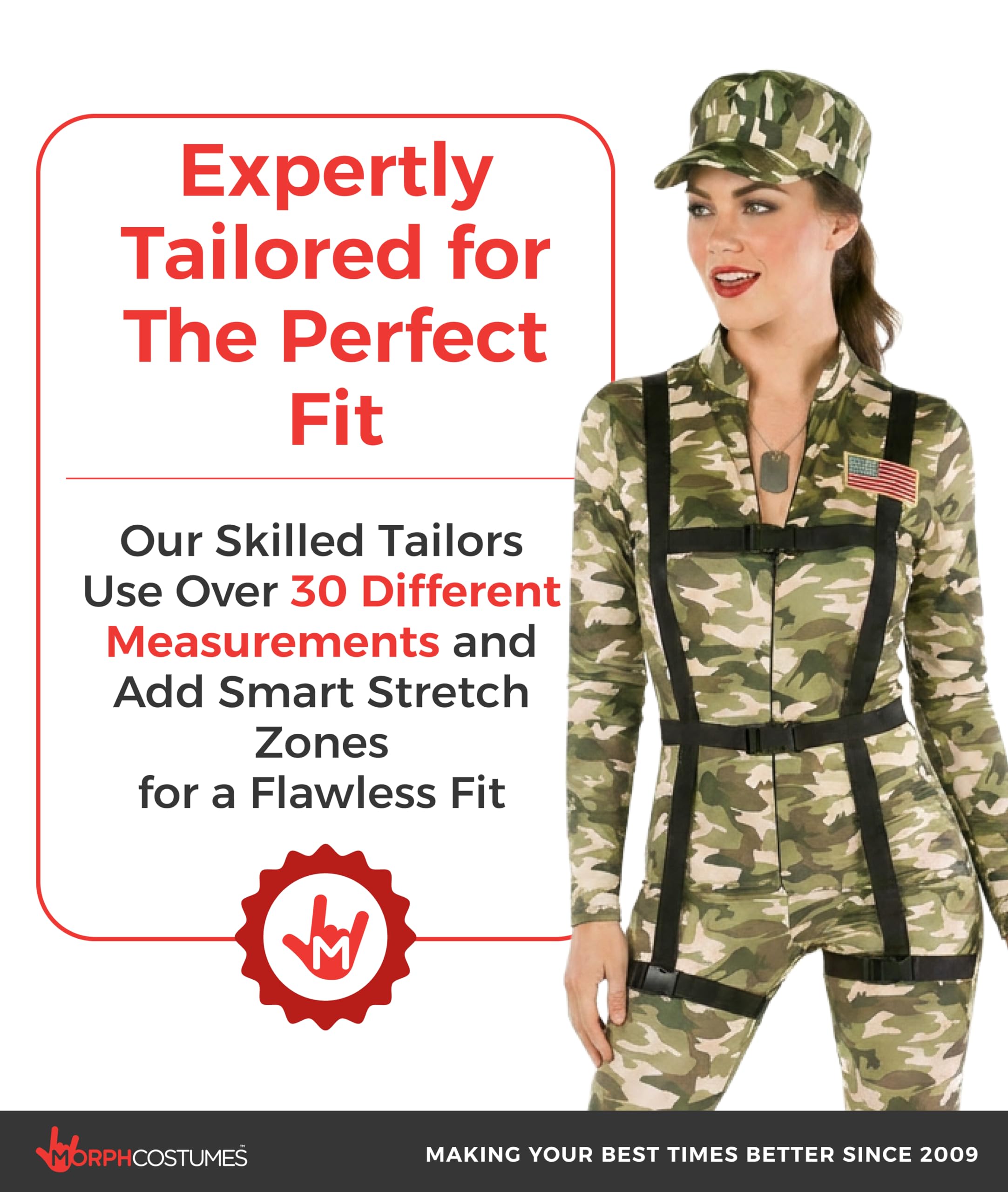 Morph Army Costume Women, Camo Womens Costume, Swat Halloween Costumes For Women, Womens Halloween Costumes - Image 4