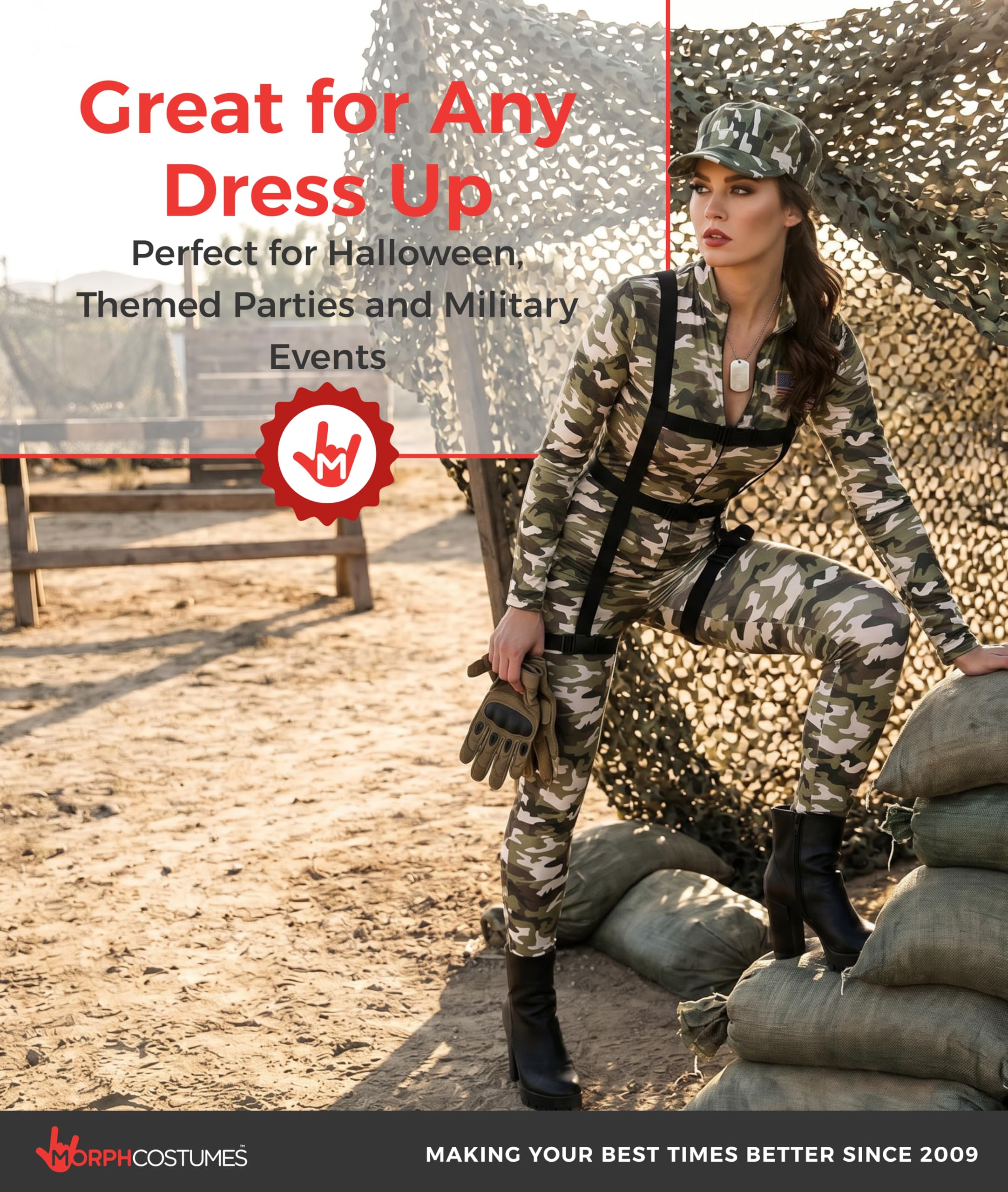 Morph Army Costume Women, Camo Womens Costume, Swat Halloween Costumes For Women, Womens Halloween Costumes - Image 6