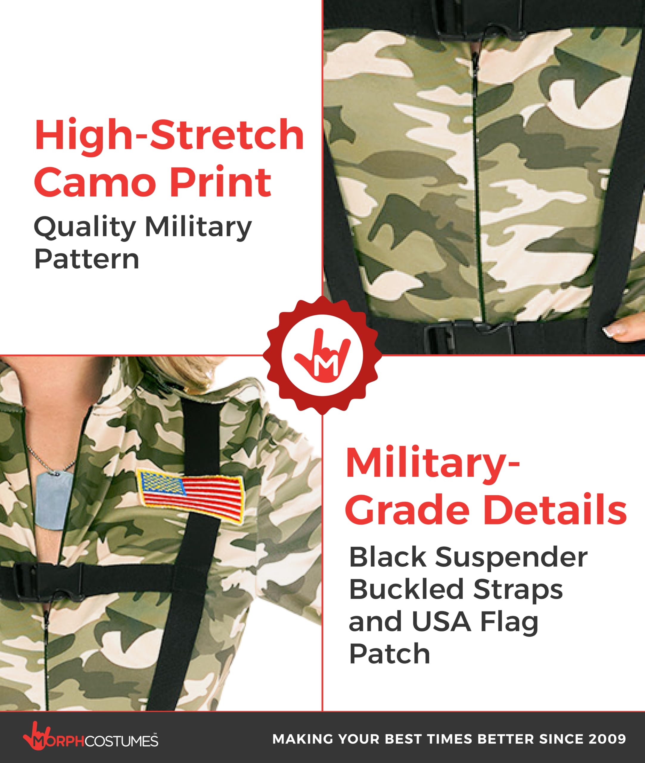 Morph Army Costume Women, Military Costume Women, Womens Halloween Costumes, Army Costumes For Adults - Image 3