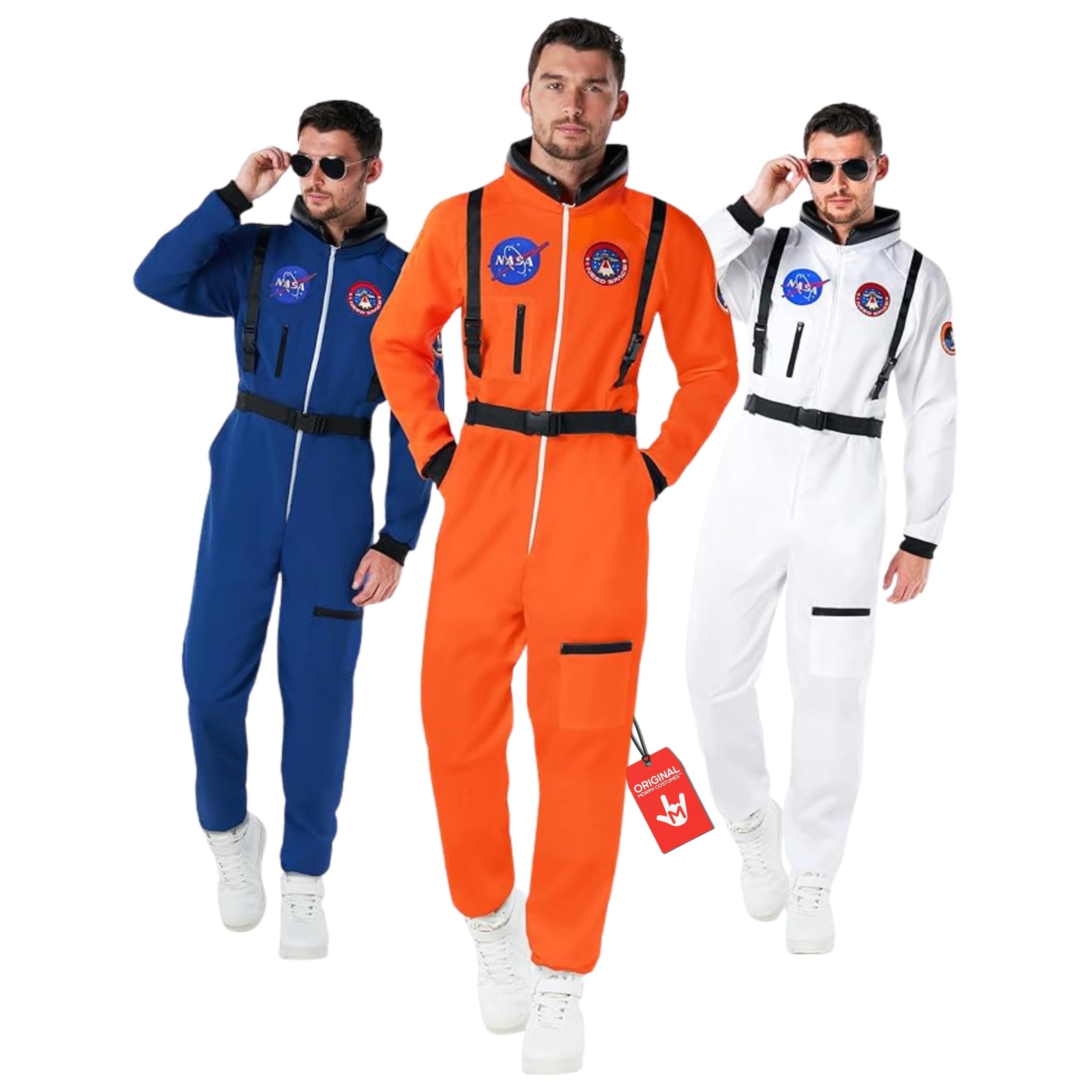 Morph Astronaut Costume Adult, Space Suit Men, Mens Halloween Costume Astronaut Suits, Nasa Costumes Adult