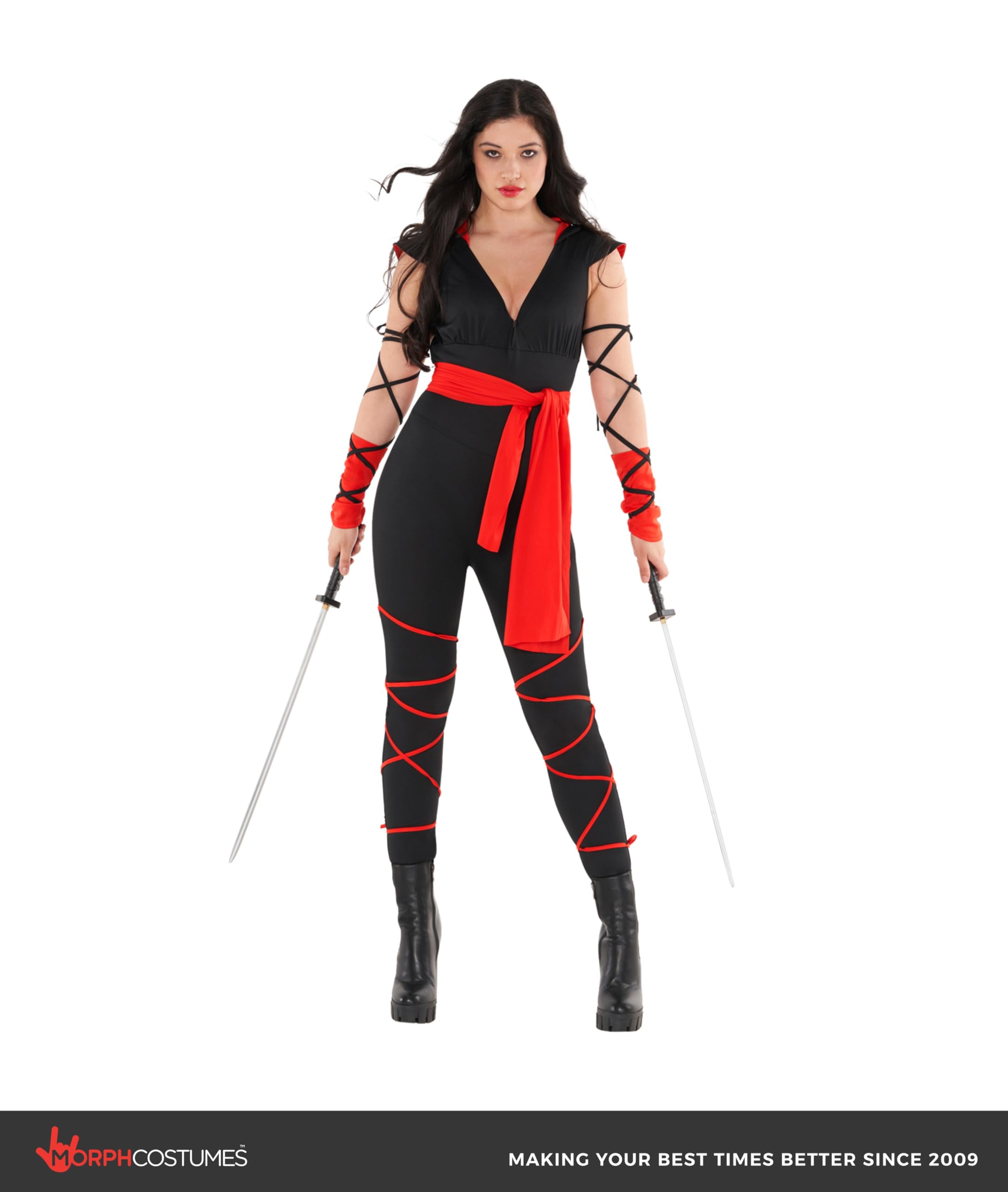 Morph Costumes Women's Ninja Costume - Adult Halloween Costume for Women - Perfect for Halloween Parties and Events - Image 5