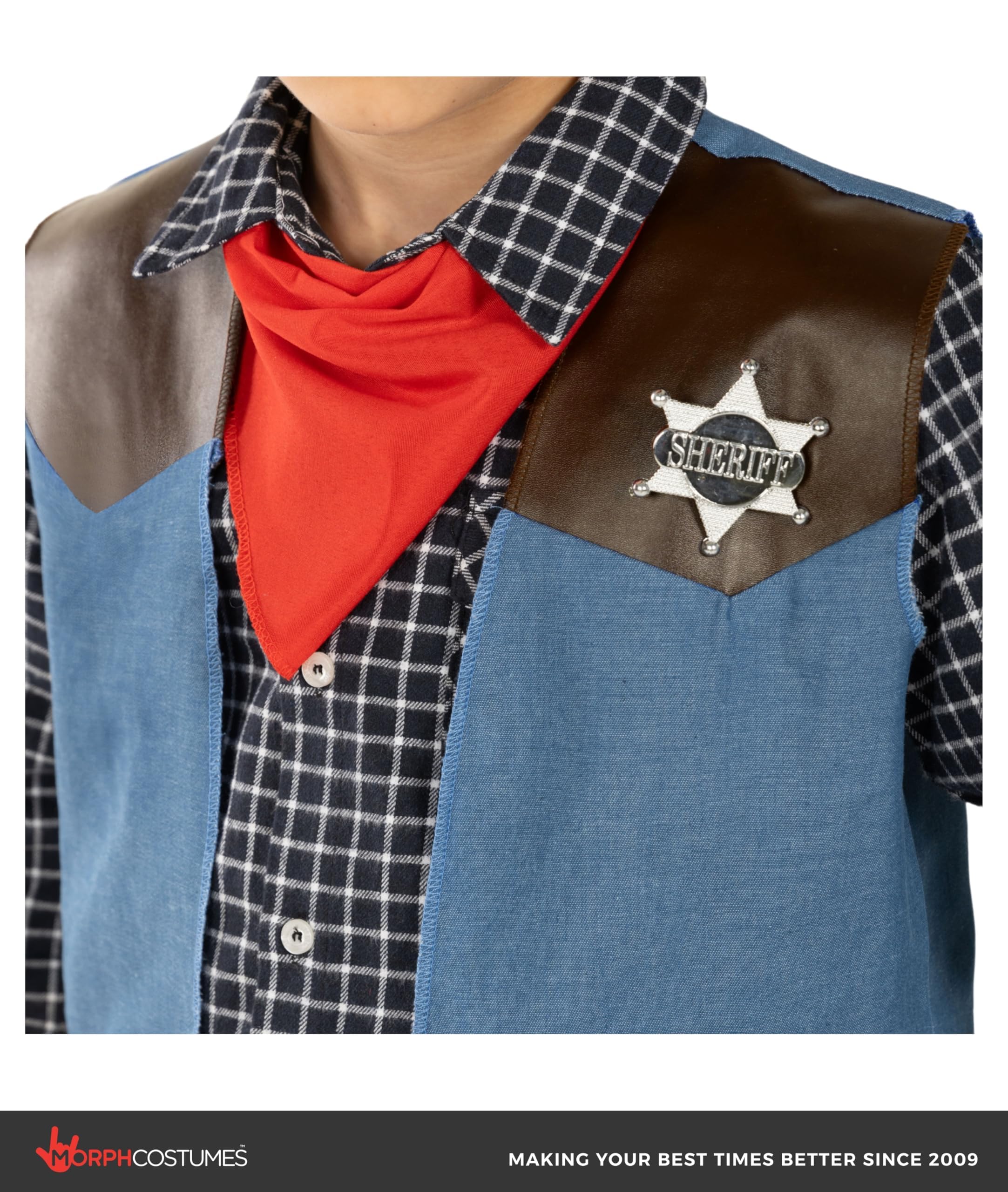 Morph Cowboy Costume For Boys, Cowboy Outfit For Boys, Cowboy Costume Kids, Boys Halloween Costume - Image 4