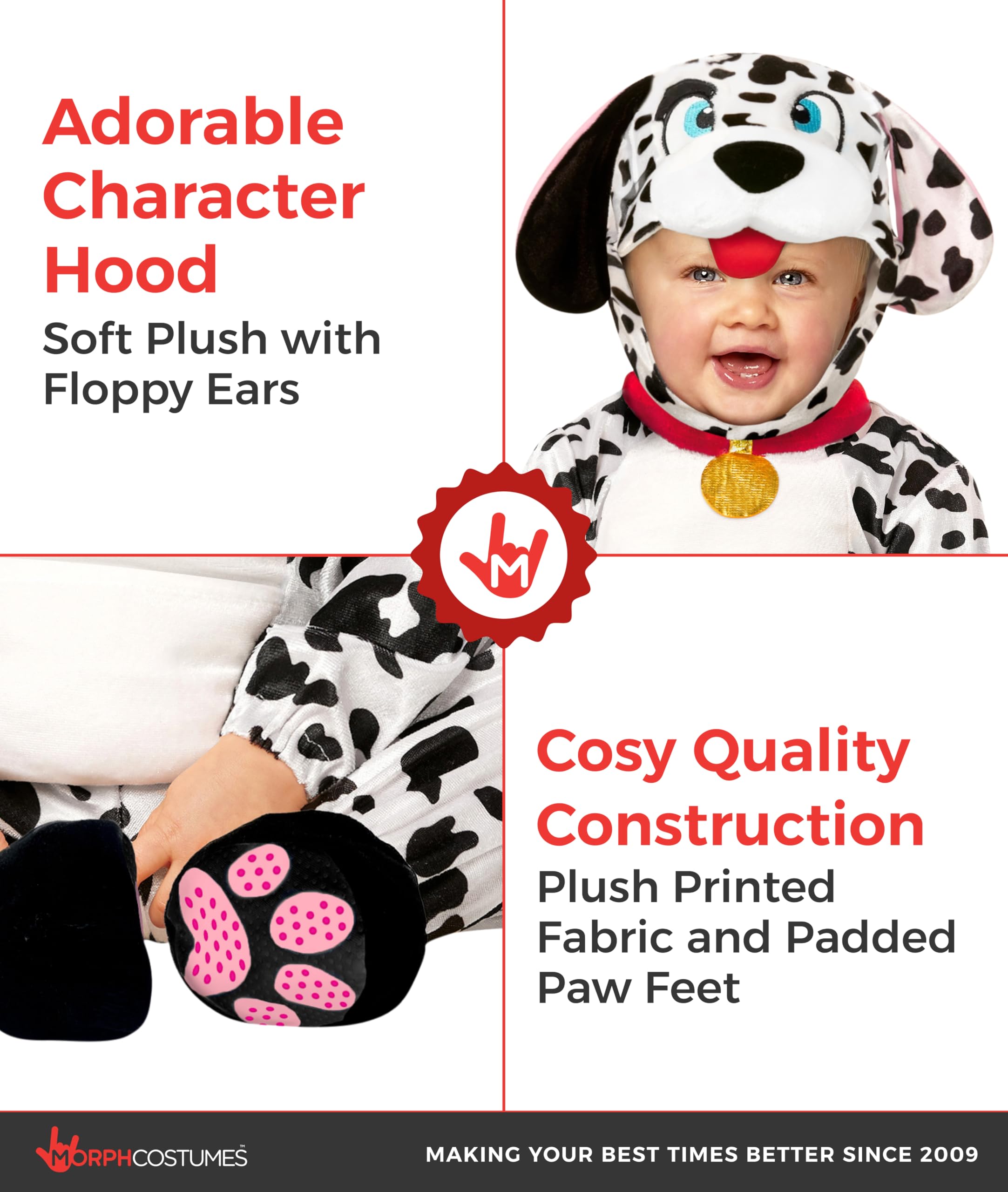Morph Dalmatian Costume Baby, Dalmatian Costume Kids, Toddler Puppy Costume, Toddler Dog, Kids Halloween Costumes For Kids - Image 3