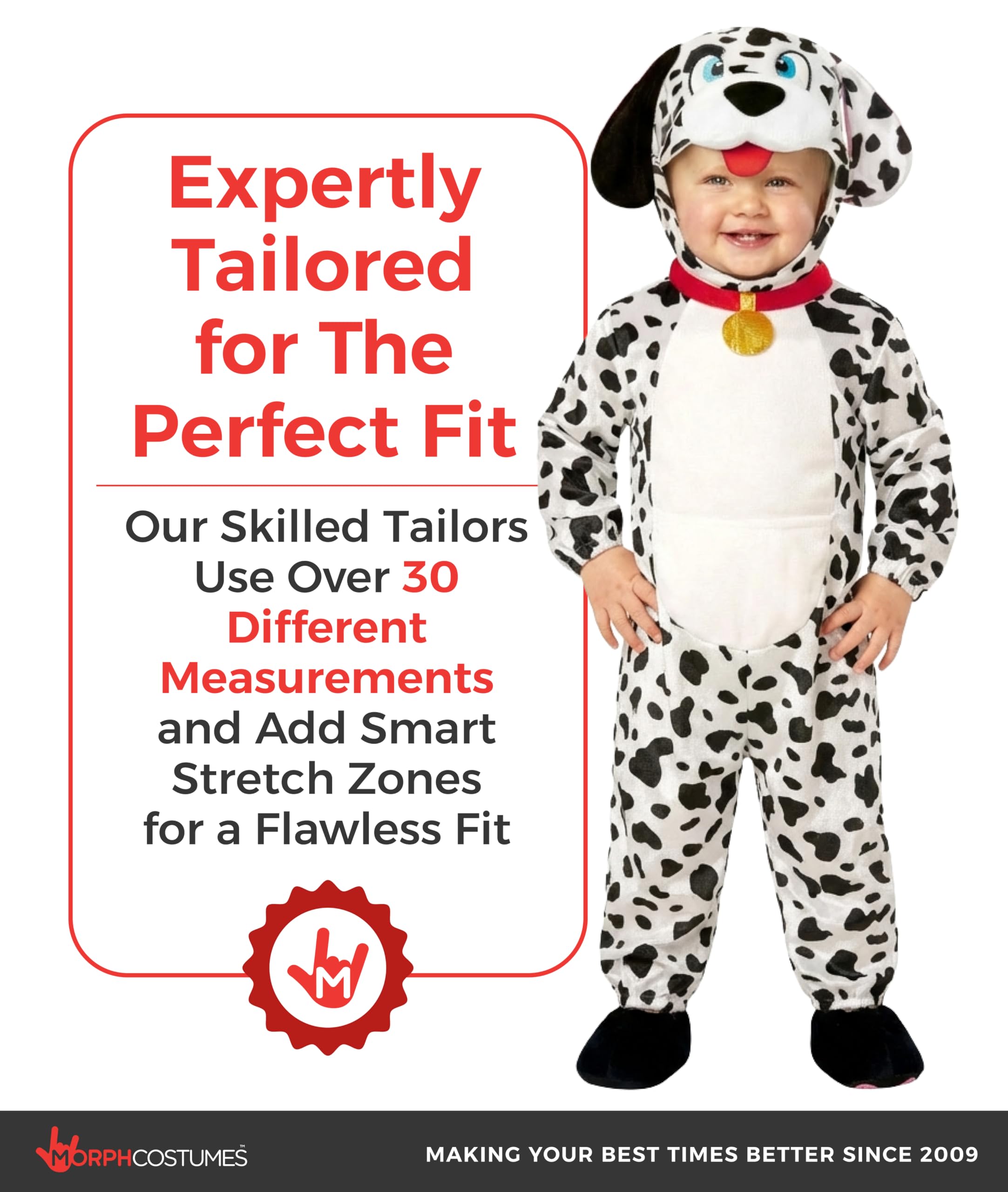 Morph Dalmatian Costume Baby, Dalmatian Costume Kids, Toddler Puppy Costume, Toddler Dog, Kids Halloween Costumes For Kids - Image 7