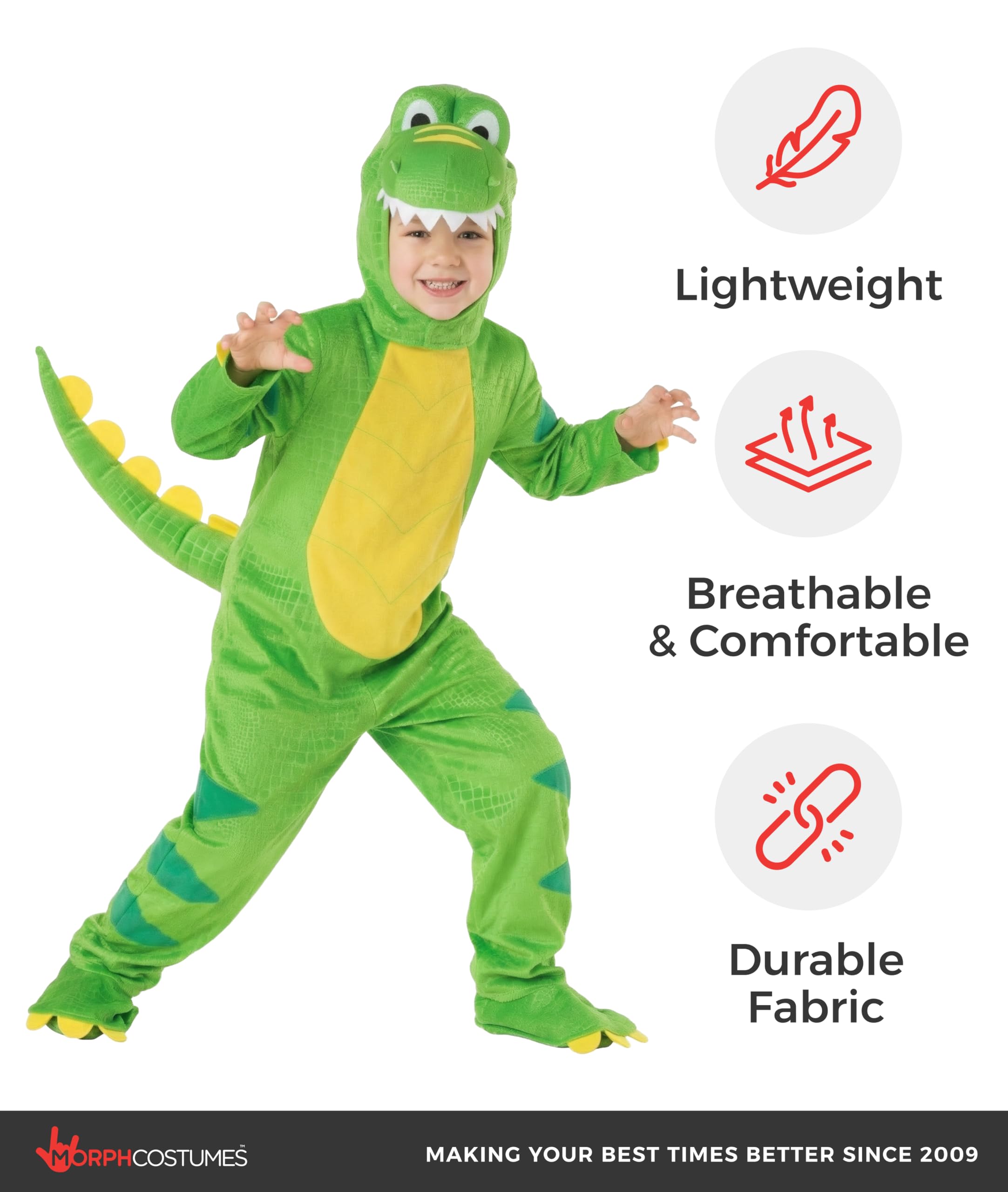 Morph Dinosaur Costume Kids, Toddler Dinosaur Costume, Halloween Costumes for Kids - Image 4