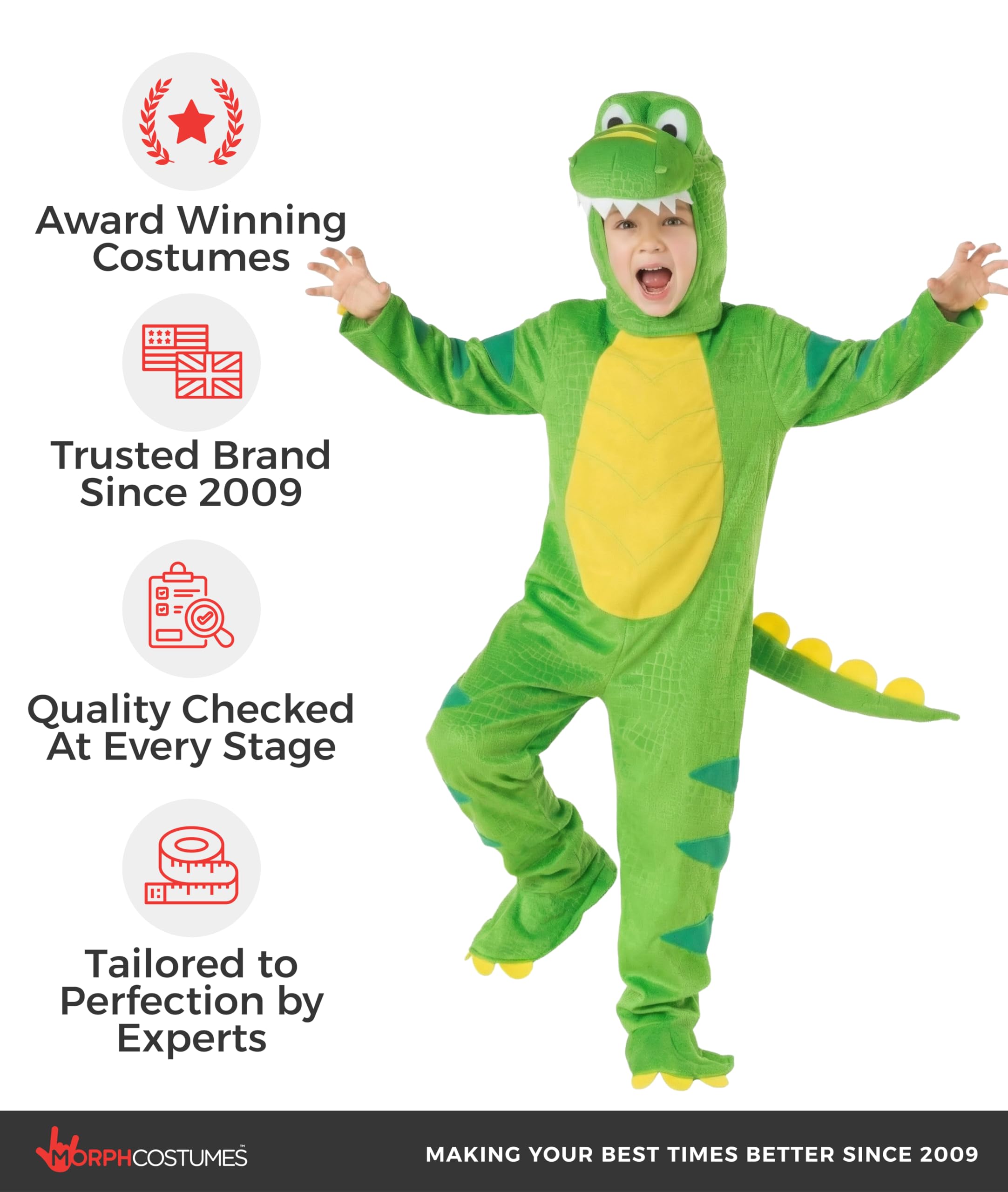 Morph Dinosaur Costume Kids, Toddler Dinosaur Costume, Halloween Costumes for Kids - Image 5