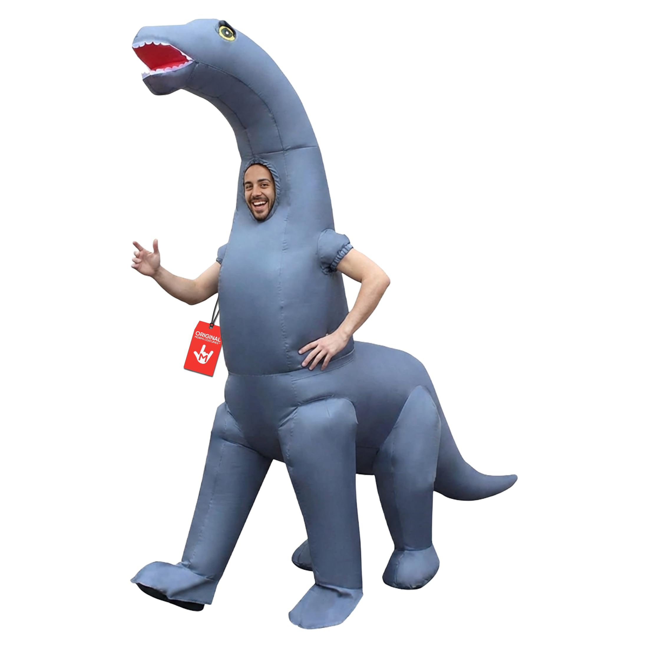 Morph Diplodocus Inflatable Costume, Inflatable Dinosaur Costume Adult, Blow Up Dinosaur Costume Adult, Blow Up Costumes for Adults