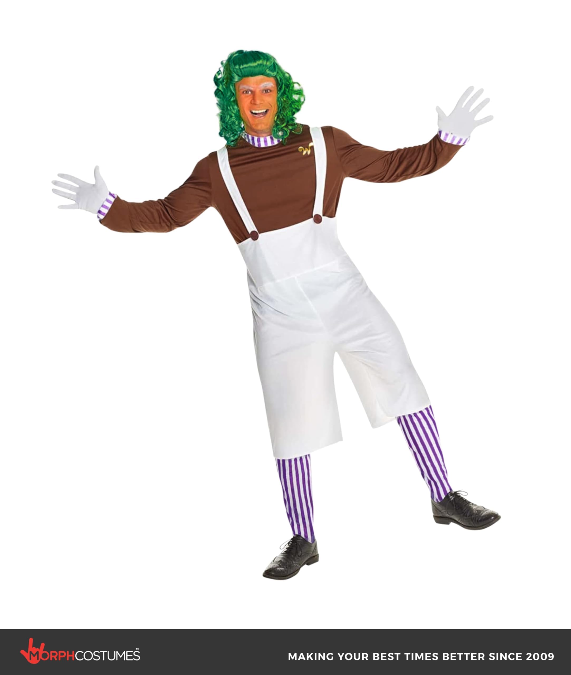 Morph Factory Worker Costume Mens, Chocolate Factory Costumes for Adults, Funny Costumes for Men - Image 3