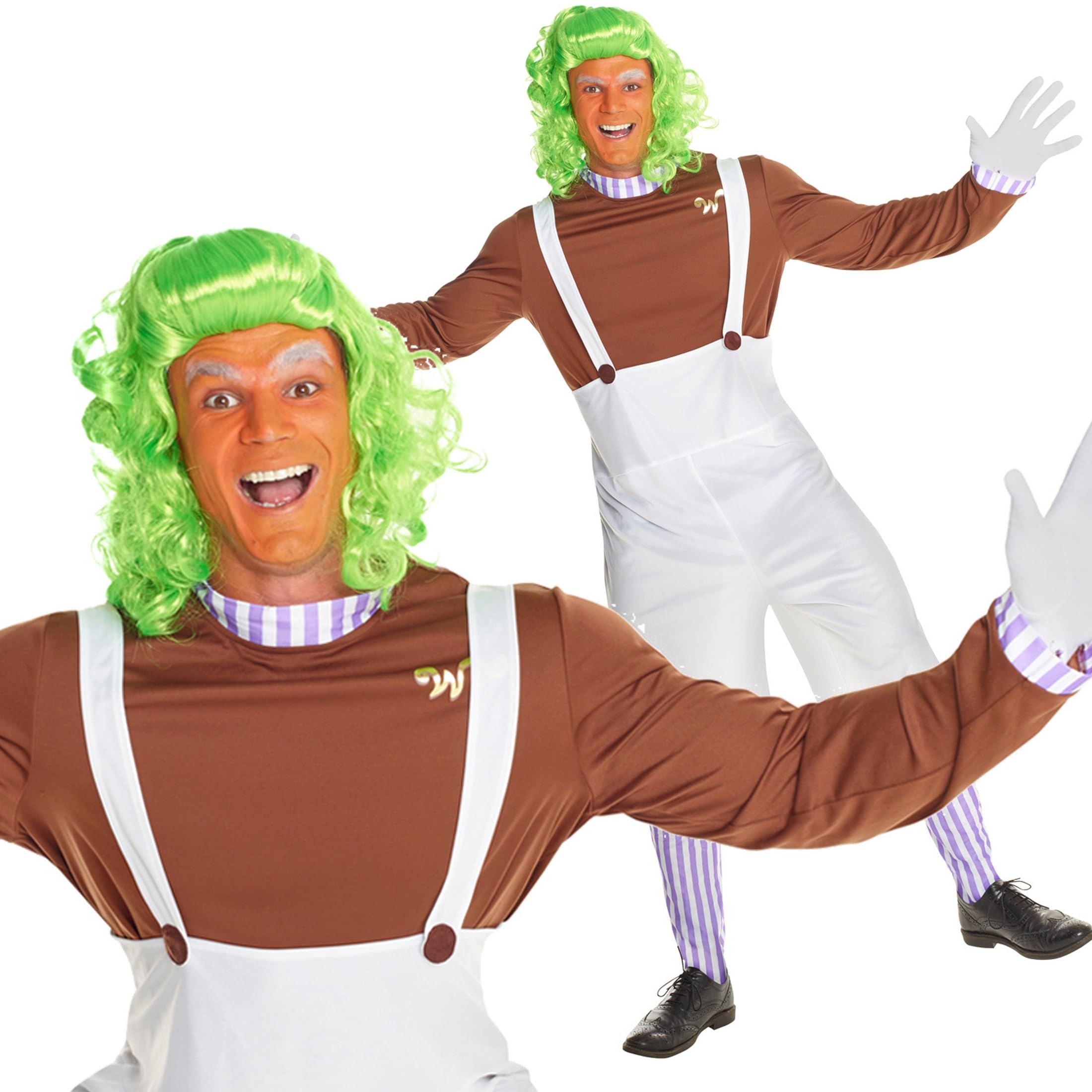 Morph Factory Worker Costume Mens, Chocolate Factory Costumes for Adults, Funny Costumes for Men - Image 6
