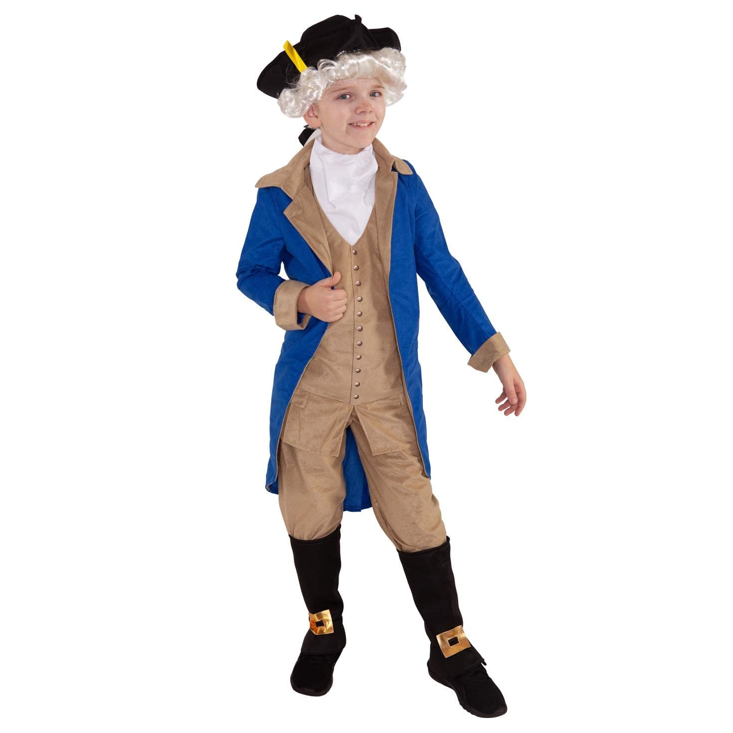 Morph George Washington Costume Kids, George Washington Costume for Boys, President Costume for Boys - Image 2