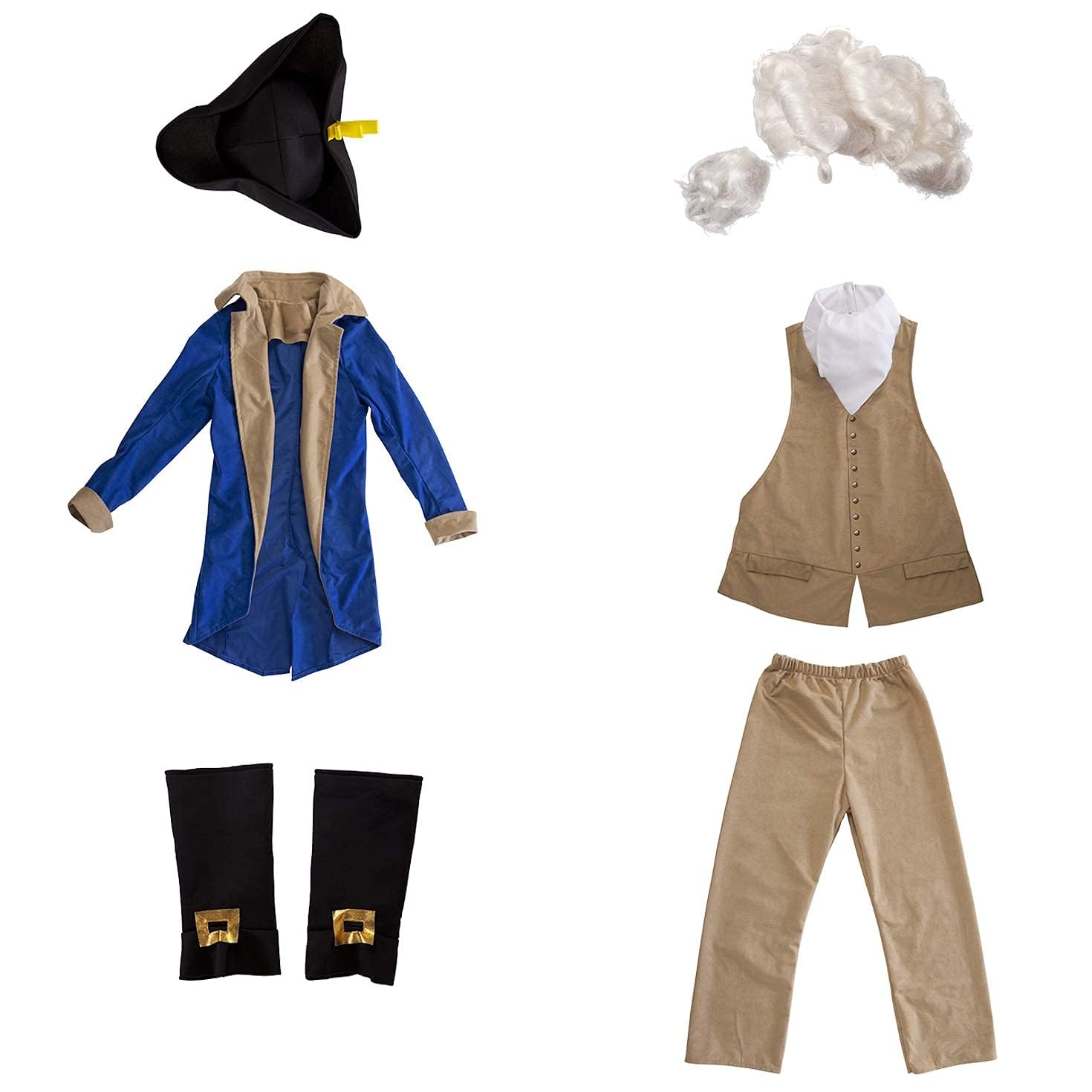 Morph George Washington Costume Kids, George Washington Costume for Boys, President Costume for Boys - Image 5