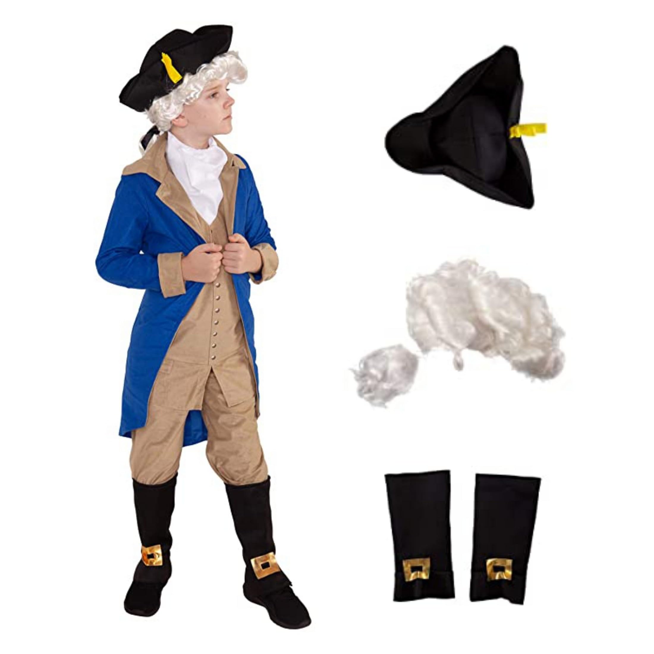 Morph George Washington Costume Kids, George Washington Costume for Boys, President Costume for Boys - Image 6