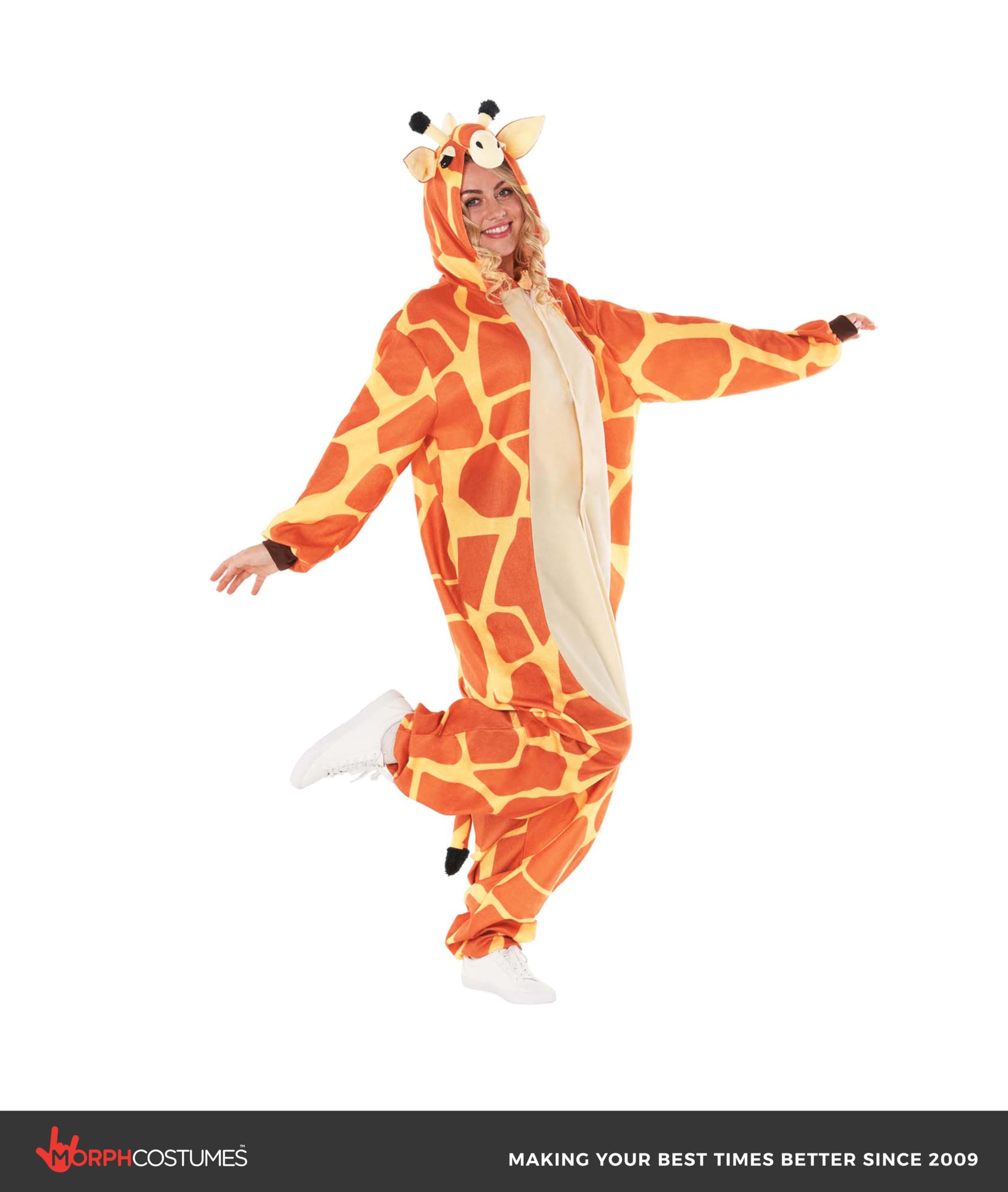 Morph Giraffe Costume Adult, Giraffe Halloween Costumes For Adults - Zoo Animal Costume Adult - Image 3