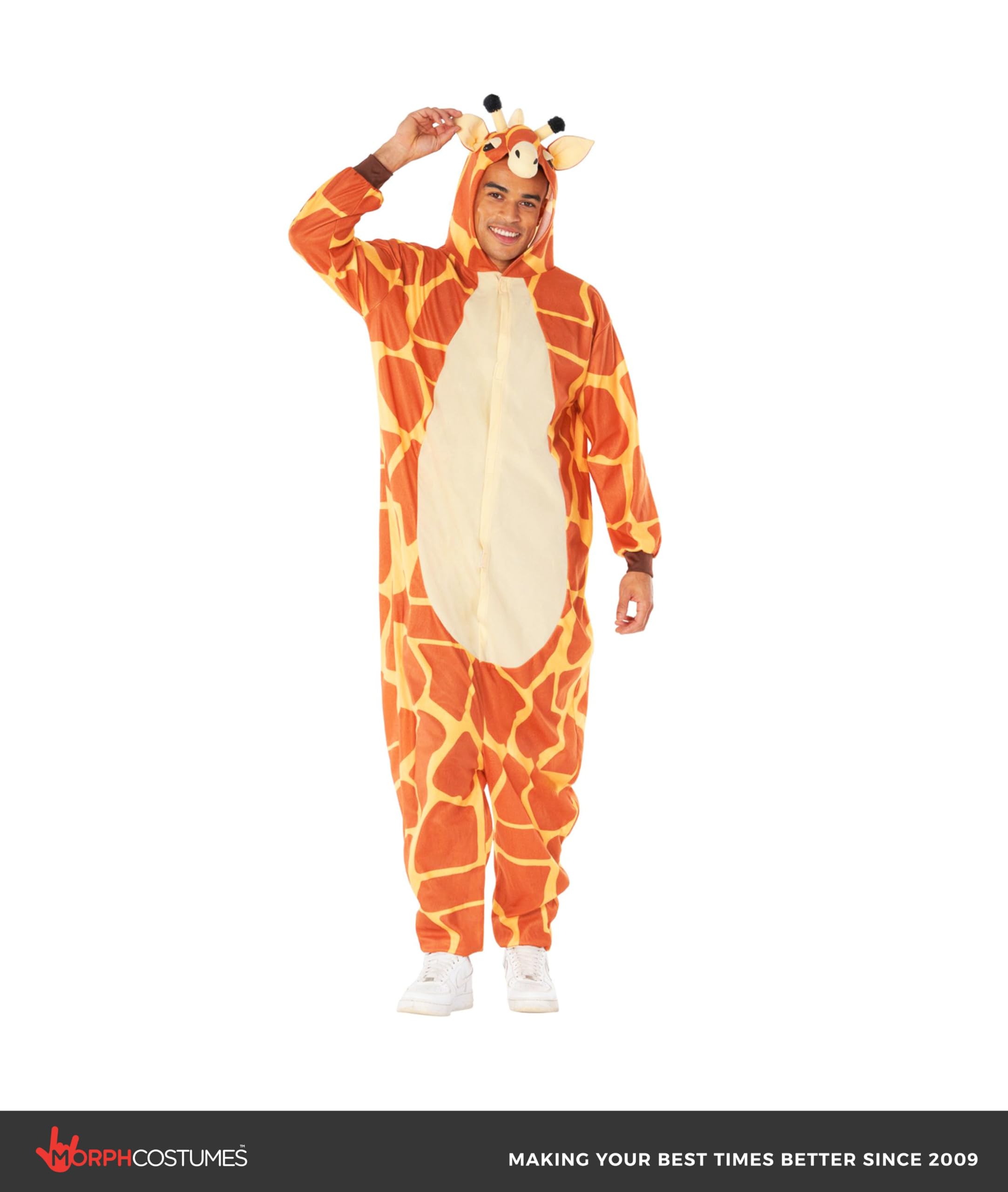 Morph Giraffe Costume Adult, Giraffe Halloween Costumes For Adults - Zoo Animal Costume Adult - Image 4