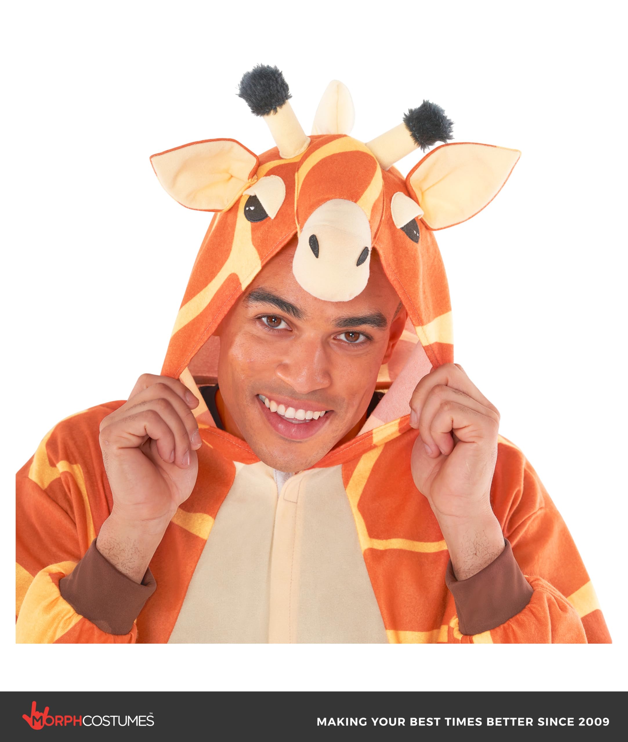 Morph Giraffe Costume Adult, Giraffe Halloween Costumes For Adults - Zoo Animal Costume Adult - Image 6