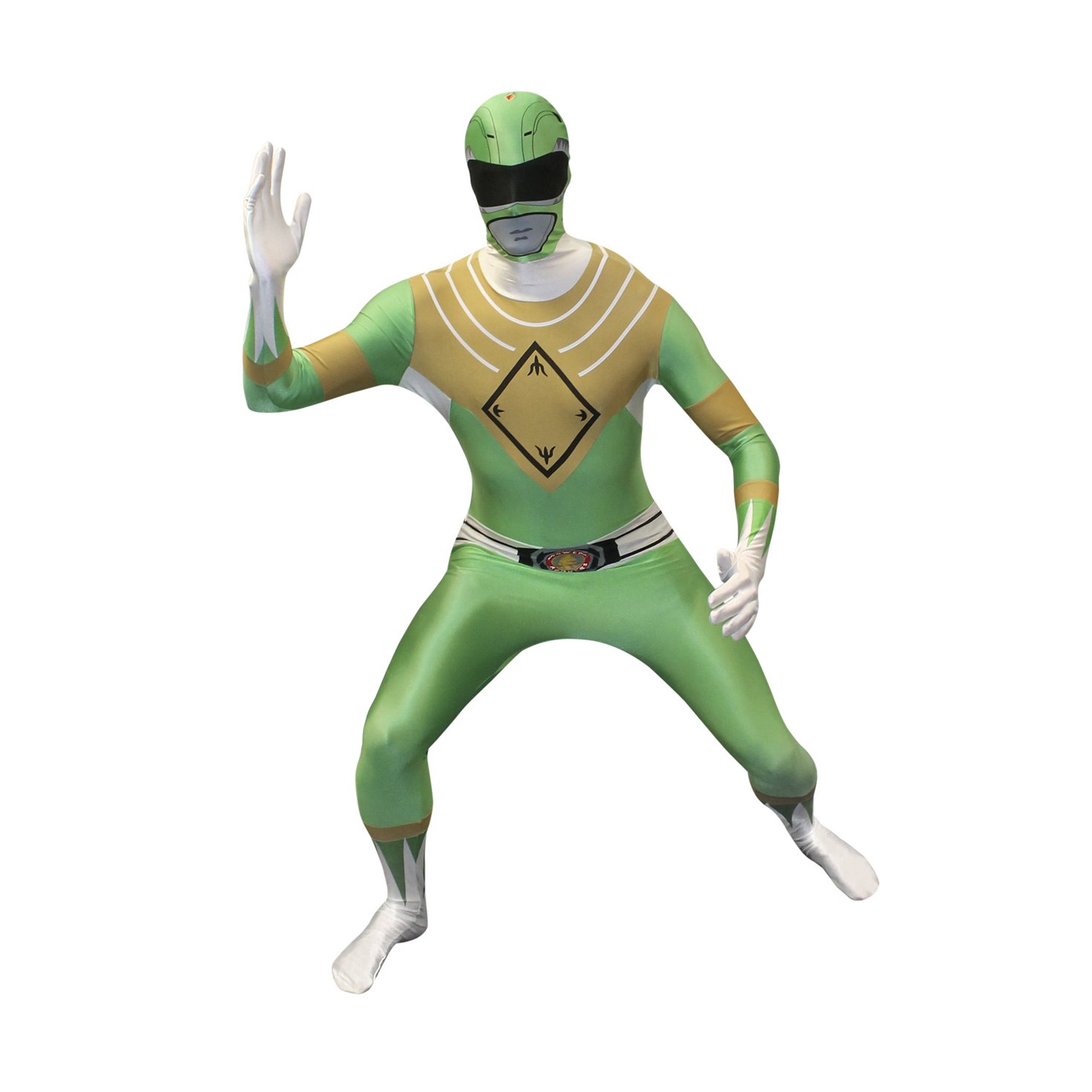 Morph Green Power Ranger Costume, Power Ranger Costume Adult, Adult Power Ranger Costumes Green, Funny Costumes for Adults - Image 2