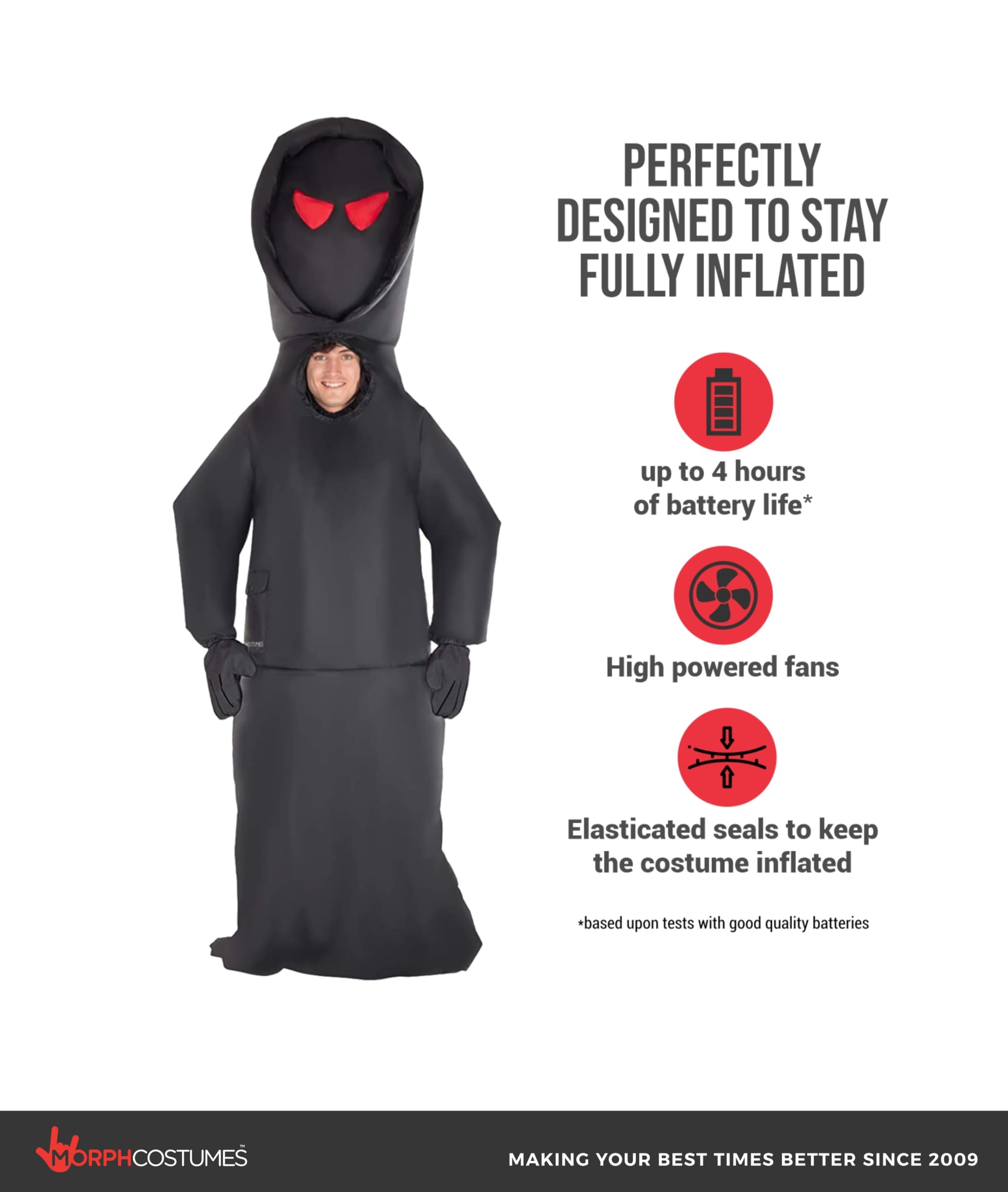 Morph Halloween Costume Giant Death Inflatable - Image 2