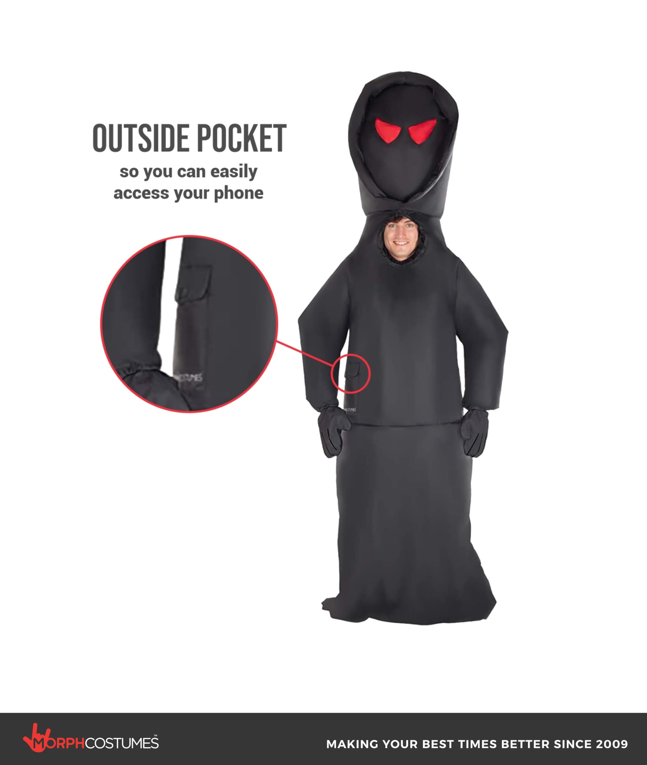 Morph Halloween Costume Giant Death Inflatable - Image 3