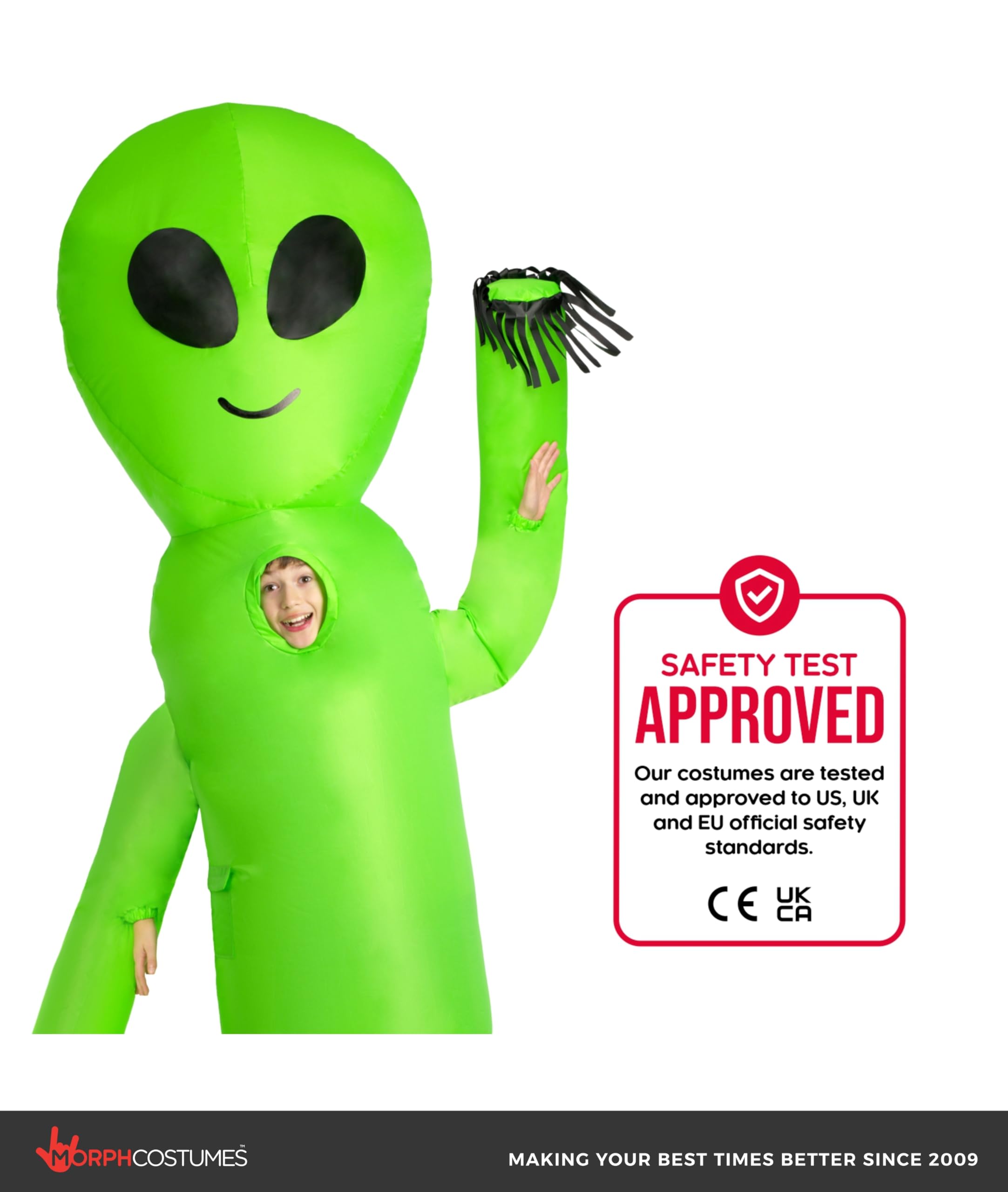 Morph Inflatable Alien Costume For Kids, Blow Up Alien Halloween Costumes, Halloween Costume For Kids - Image 5