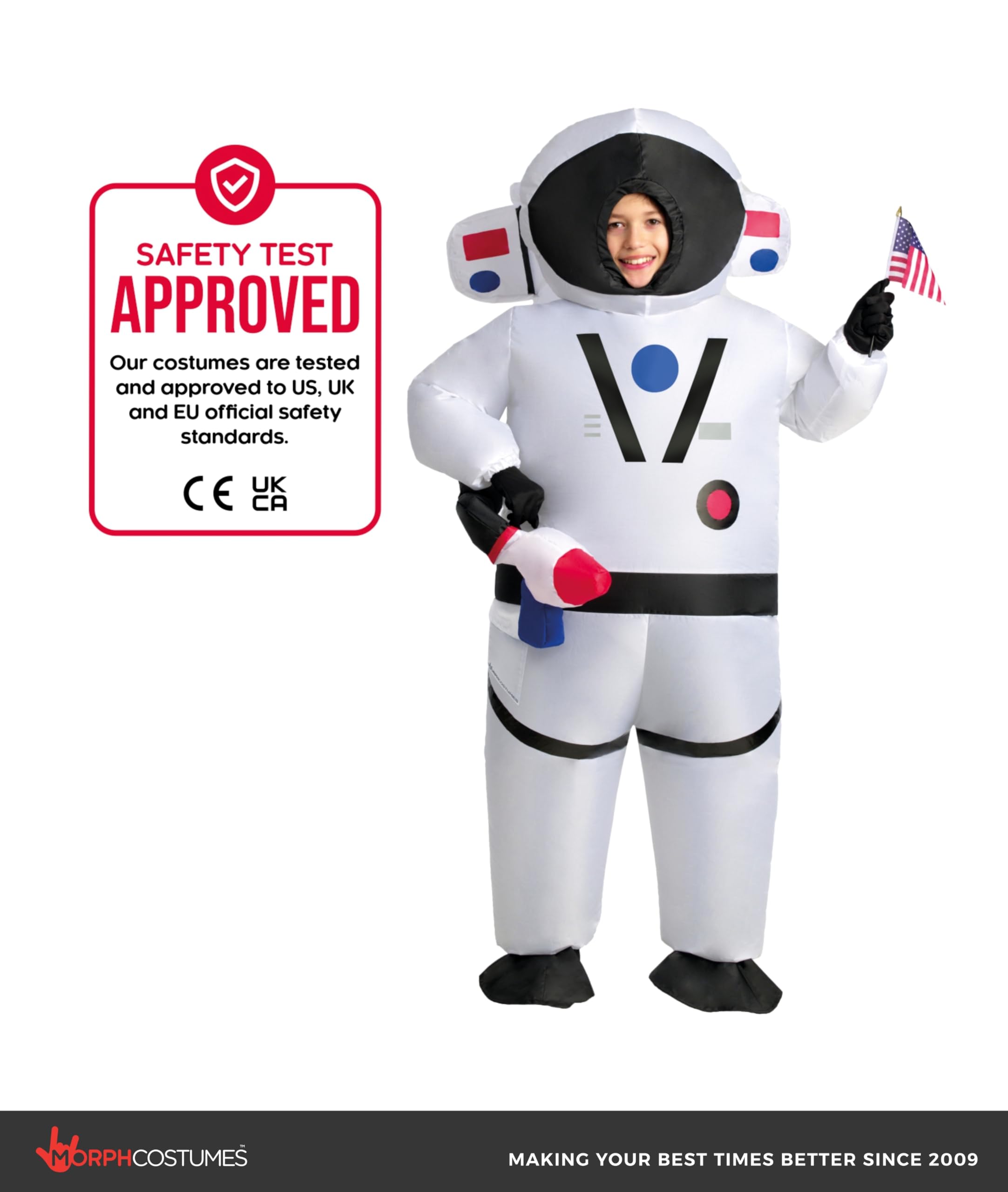 Morph Inflatable Astronaut Costume Kids, NASA Space Suit Kids, Blow Up Astronaut Costume, Inflatable Astronaut Space Costume - Image 5