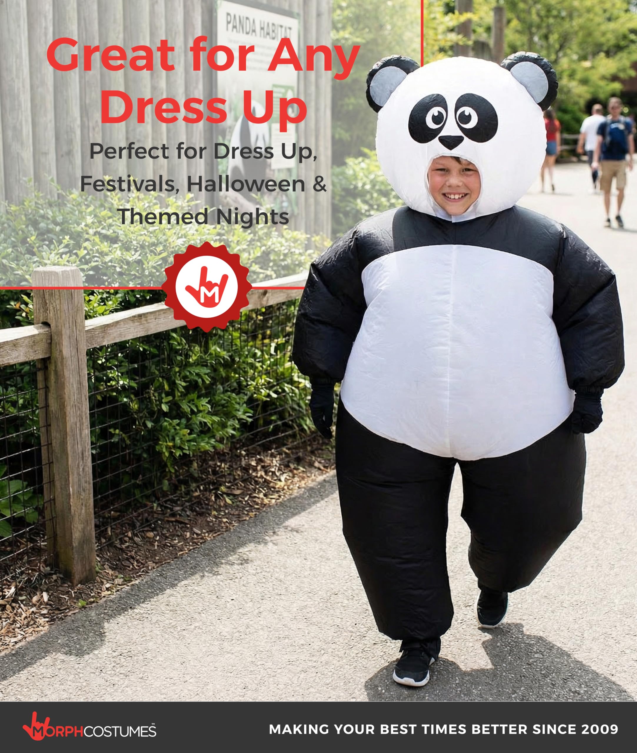 Morph Inflatable Costume Panda, Blow Up Panda Costume Kids, Kids Inflatable Costume - Image 5