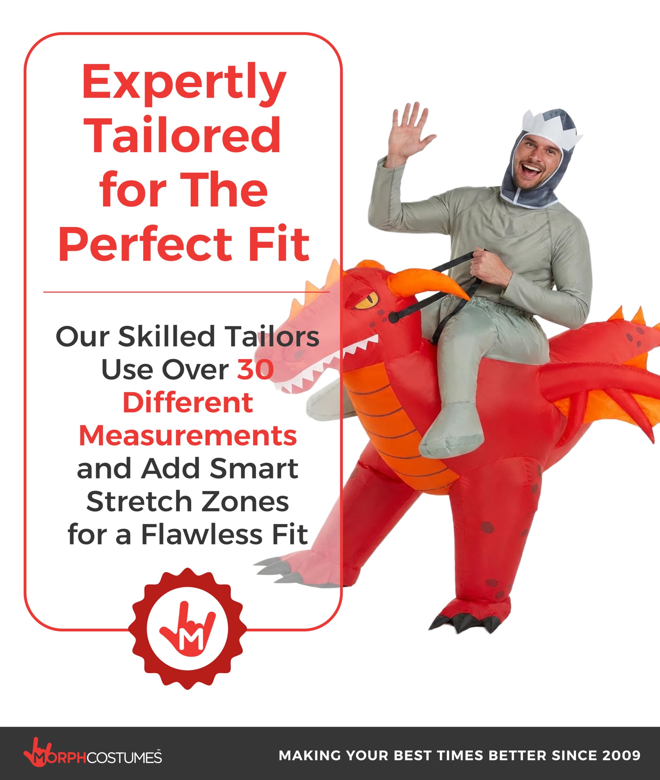 Morph Inflatable Dragon Costume, Adult Inflatable Halloween Costume Men, Halloween Costumes For Men - Image 4