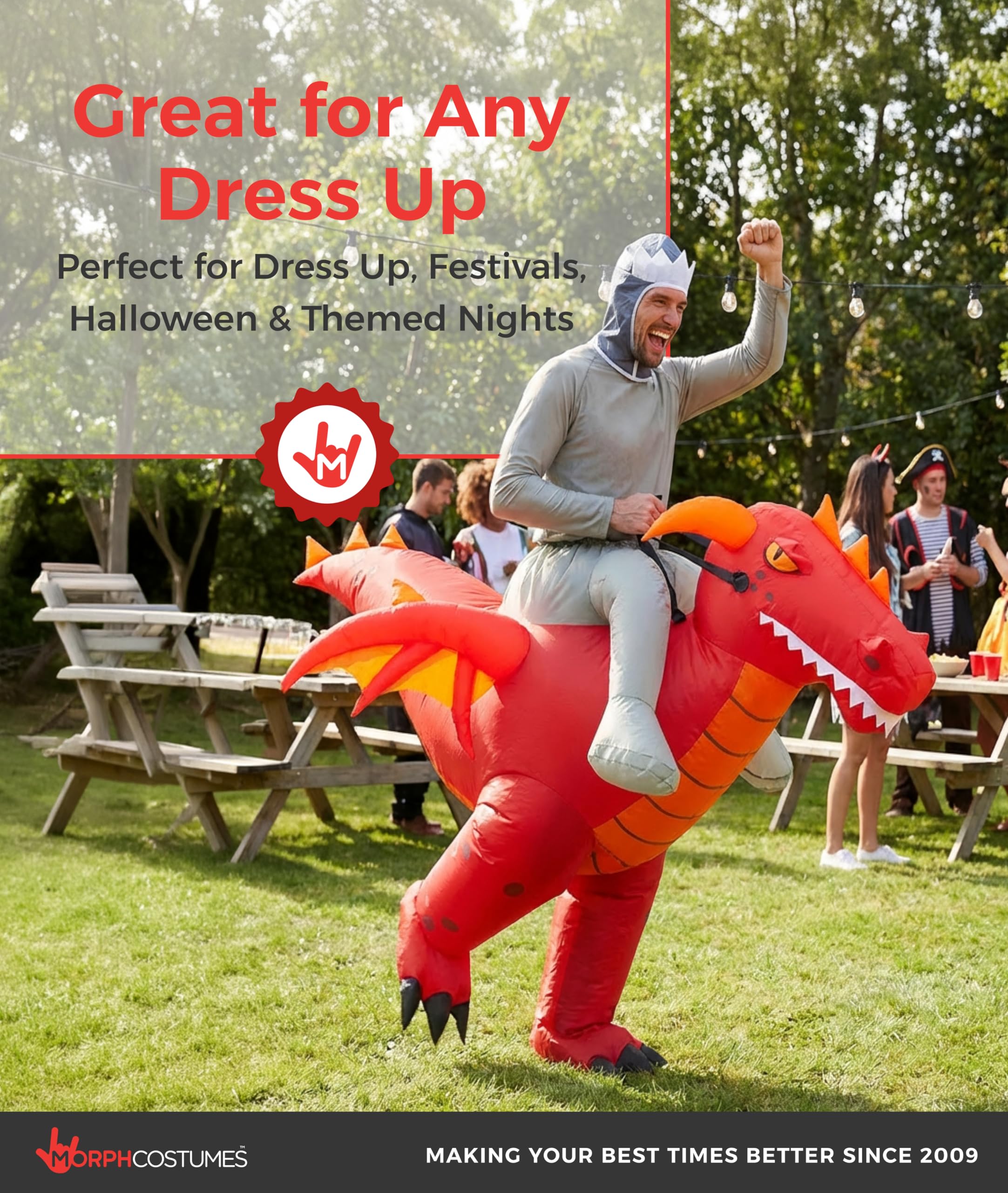 Morph Inflatable Dragon Costume, Adult Inflatable Halloween Costume Men, Halloween Costumes For Men - Image 6