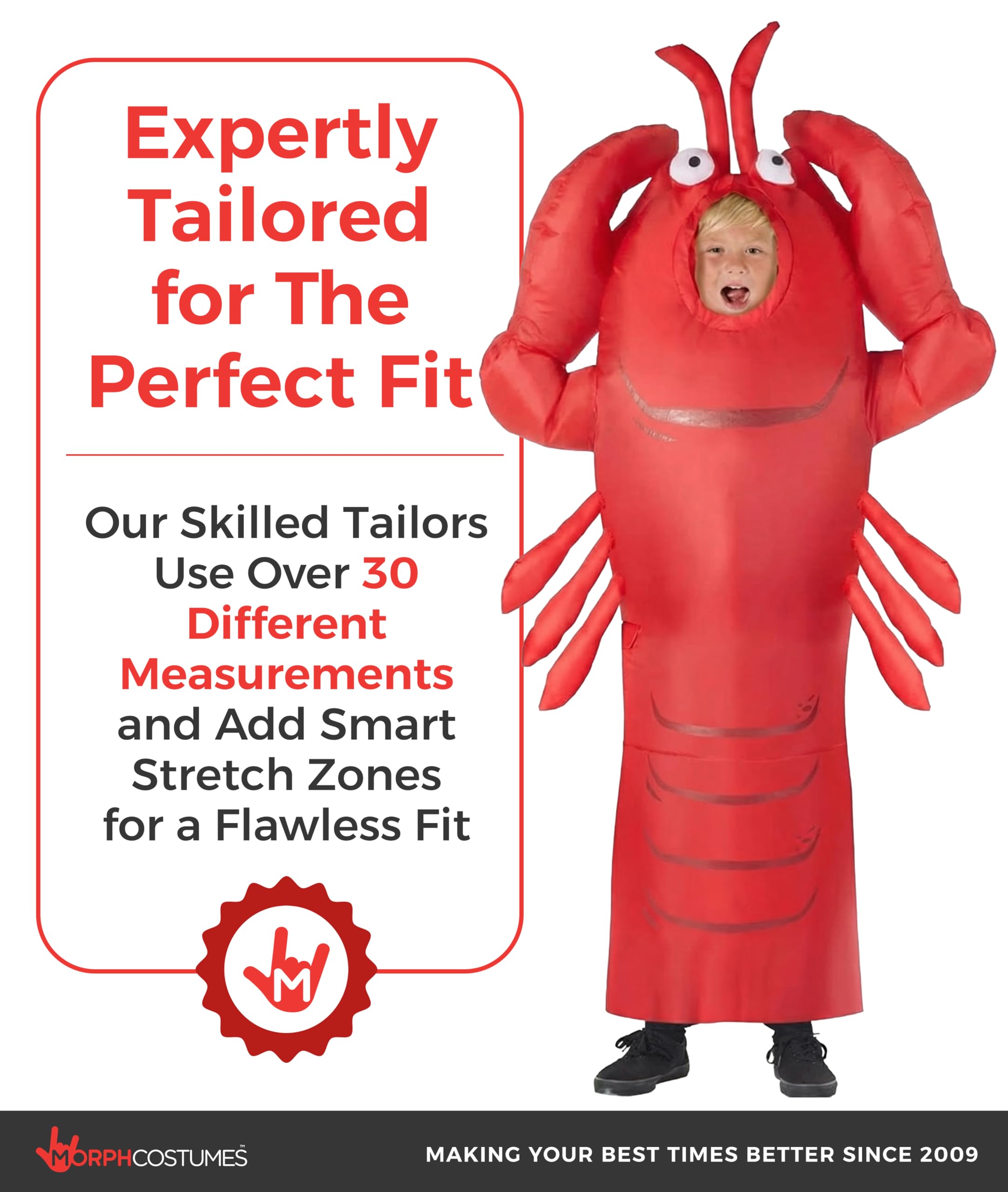 Morph Inflatable Lobster Costume, Dancing Lobster Costume, Under The Sea Lobster - Image 4