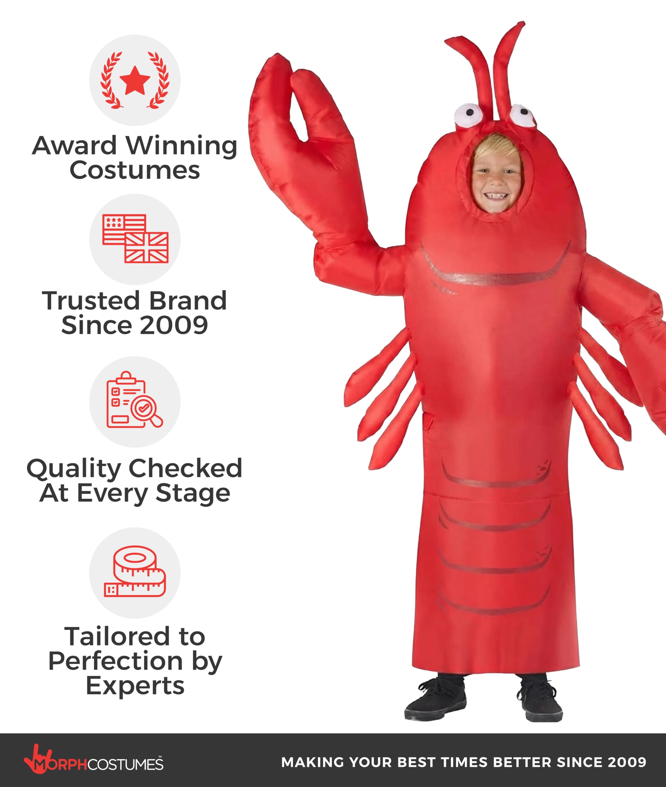 Morph Inflatable Lobster Costume, Dancing Lobster Costume, Under The Sea Lobster - Image 5
