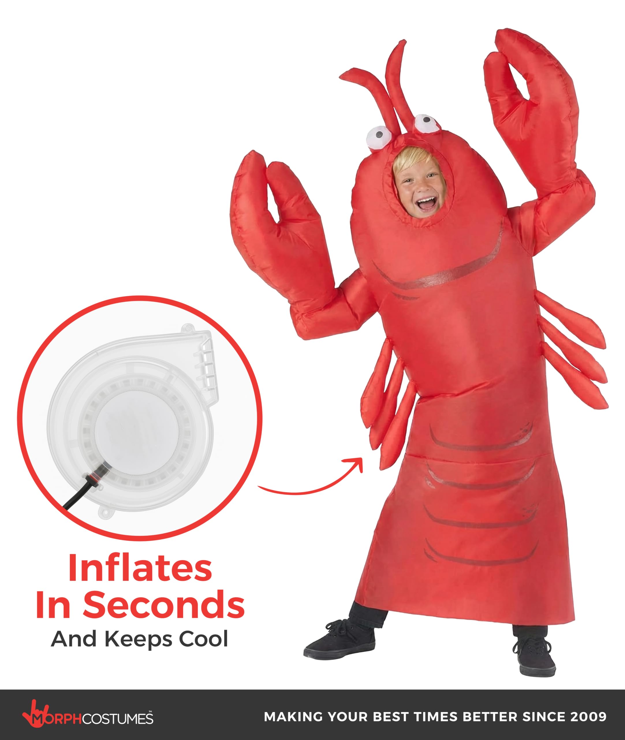 Morph Inflatable Lobster Costume, Dancing Lobster Costume, Under The Sea Lobster - Image 7
