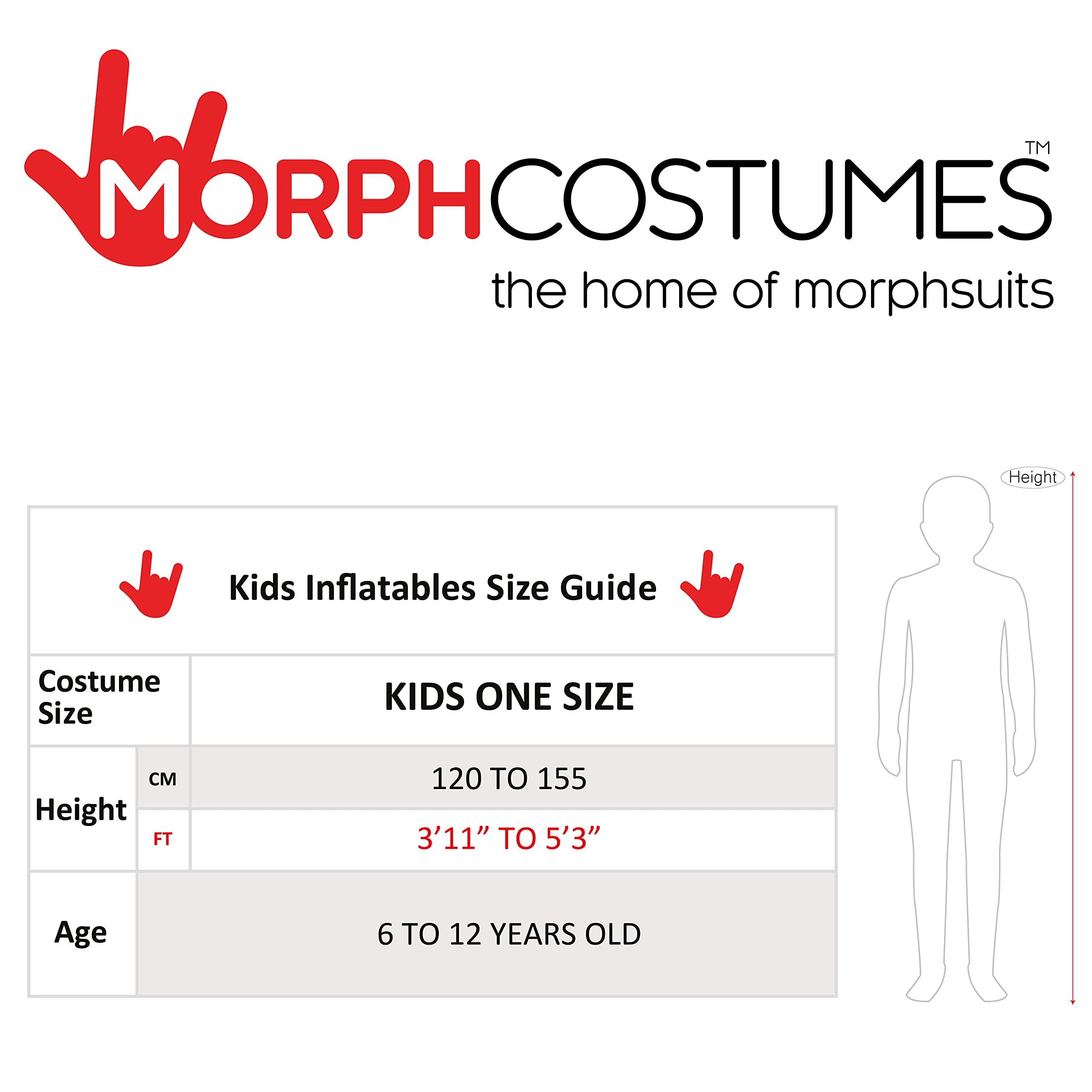 Morph Inflatable Police Officer Costume for Kids, Inflatable Costumes for Kids, Boys Halloween Costume - Image 6