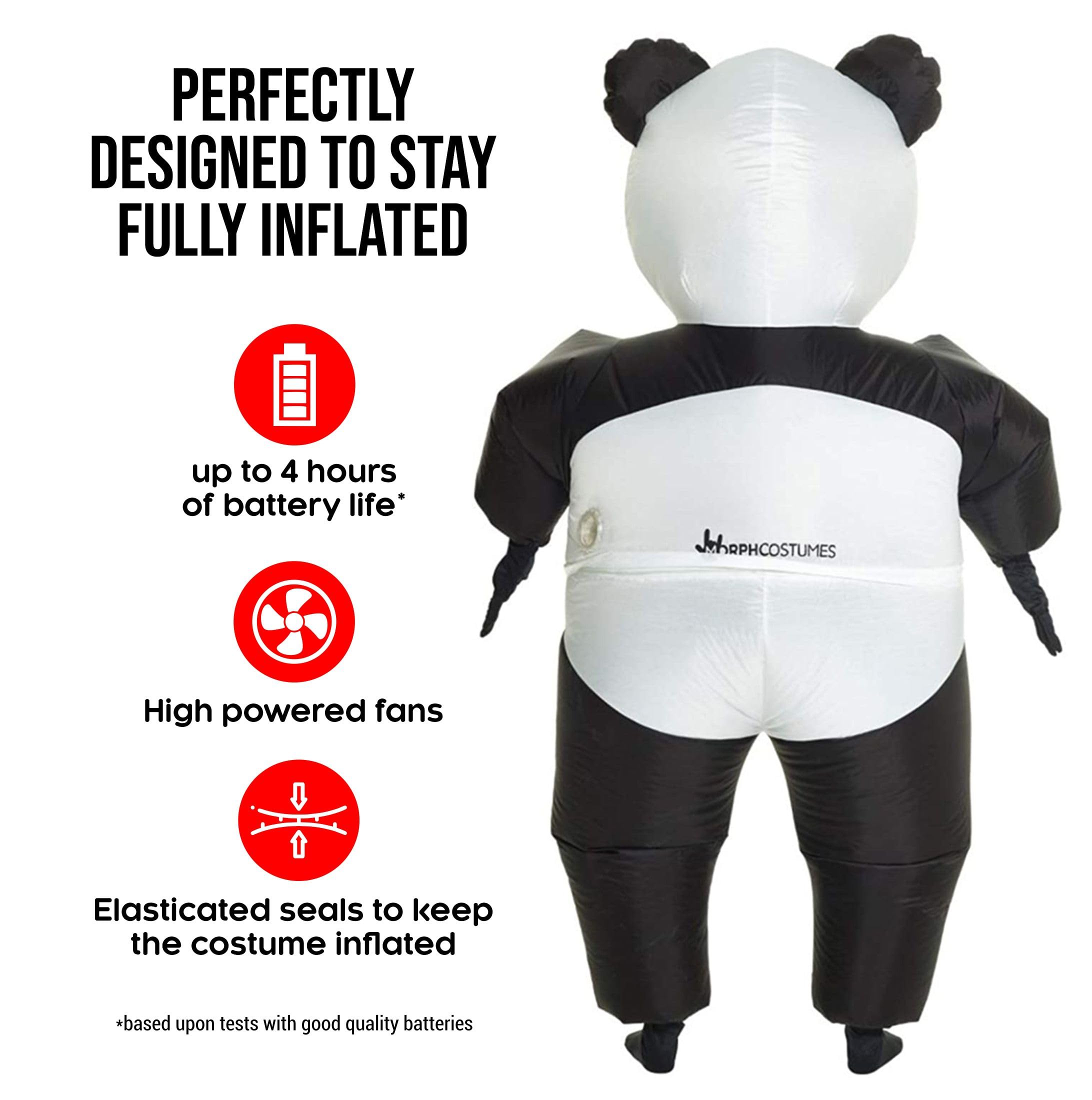 Morph Inflatable Panda Costume for Adults, Blow Up Panda Outfit, Blow Up Costumes for Adults - Image 3
