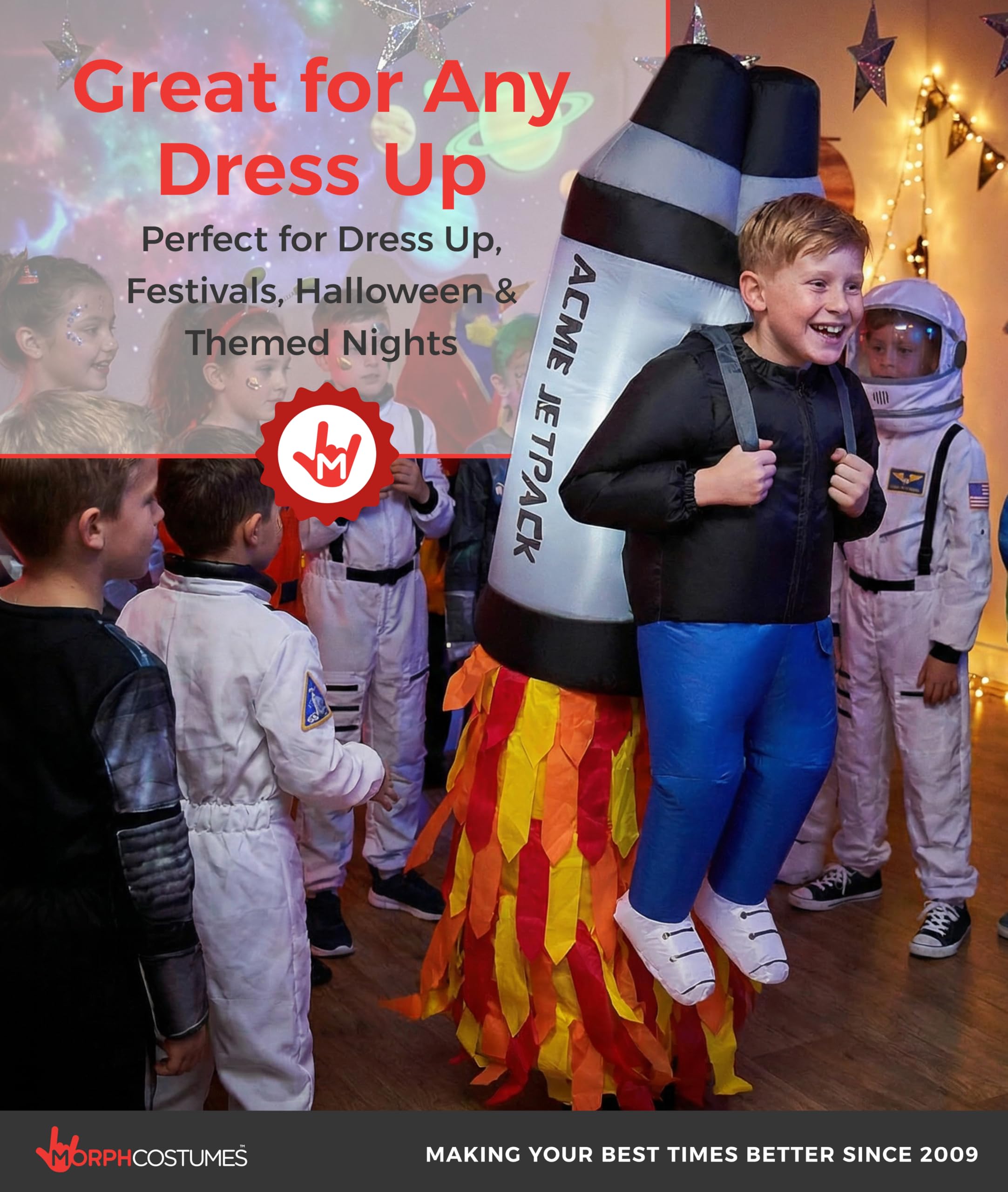 Morph Jet Pack Inflatable Costume Kids, Blow Up Costumes for Kids, Boys Inflatable Costume - Image 6