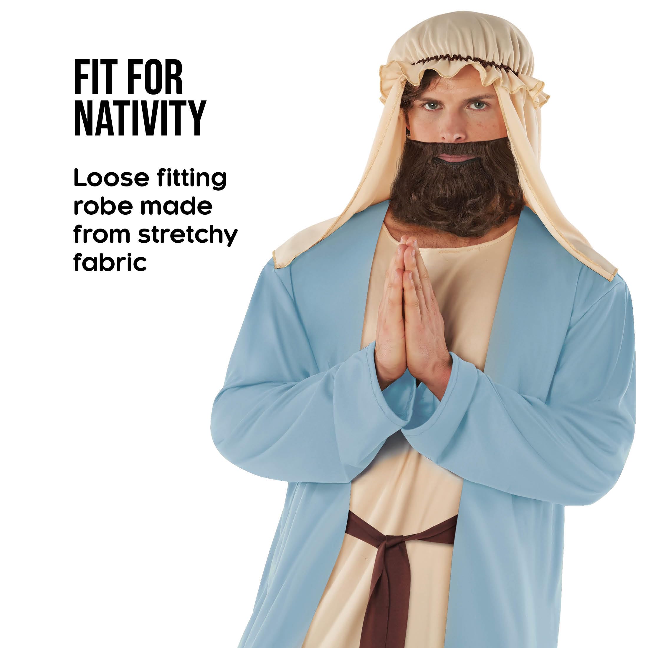 Morph Joseph Costume Adult, Jesus Costume, Shepherd Costumes, Wise Man Outfit, Wiseman Outfit,Nativity Costumes For Adults - Image 3