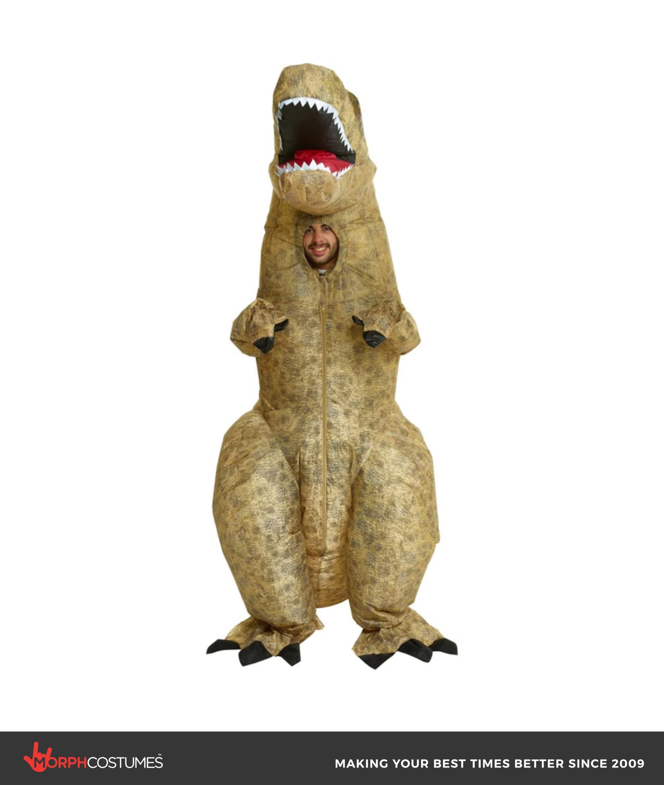 Morph Jurassic Inflatable Dinosaur T-Rex Fancy Dress Costume Unisex - One size fits most - Image 4